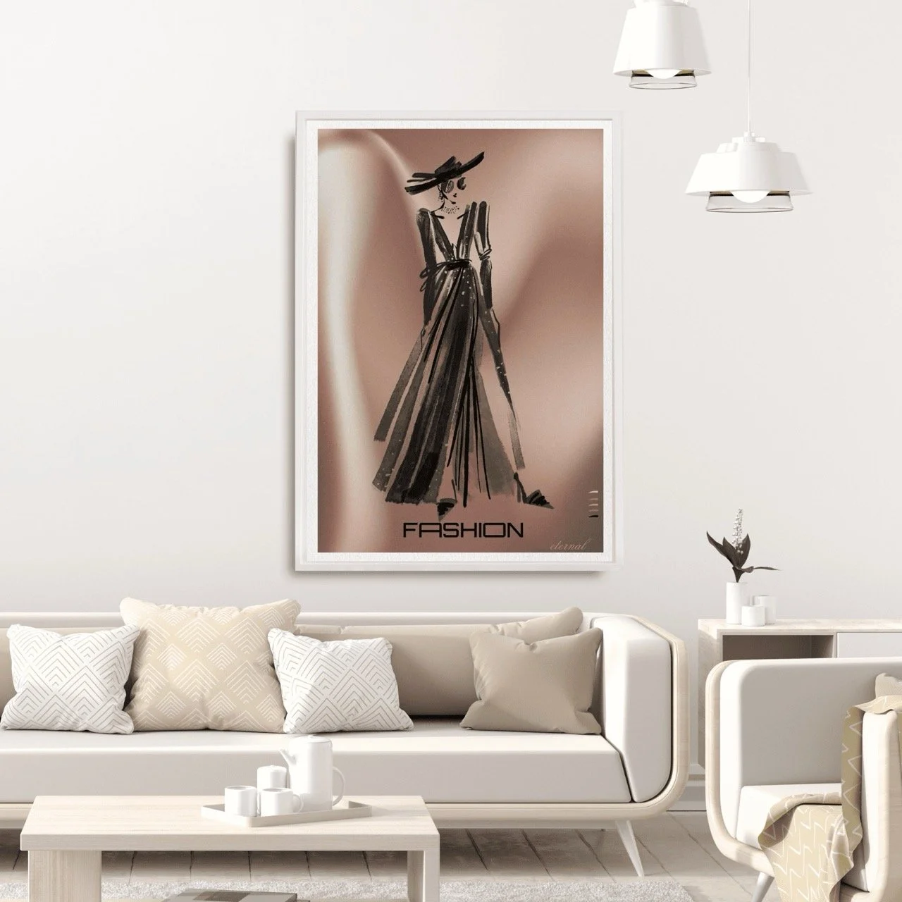 Fashion Stylist Female Silhouette Runway Print 1 - Sydney Artist, Eternal Art Prints - Eternal Art & Design