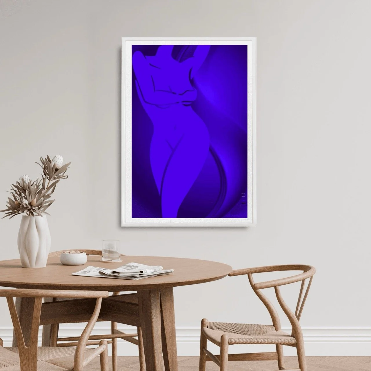 Female Figure in Purple Art Print, Sydney Artist - Eternal Art Prints - Eternal Art & Design