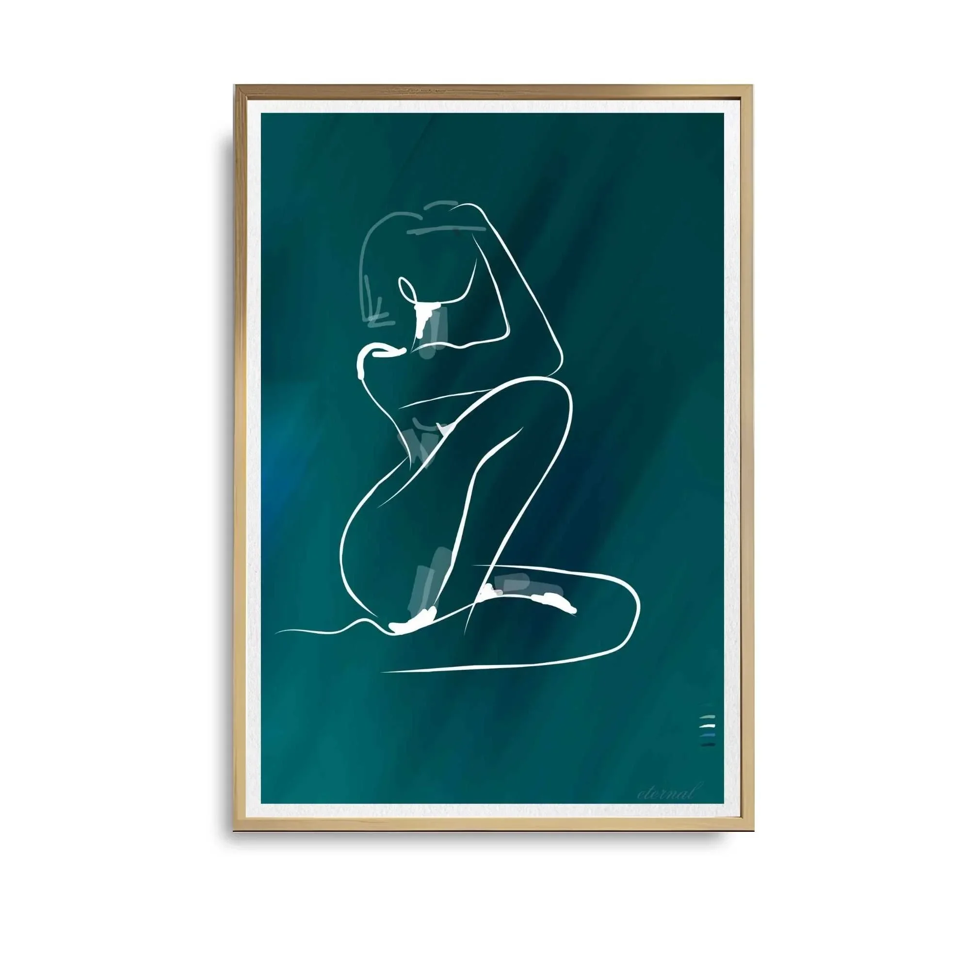 oak framed figure print. N10035 wht bg_converted.webp