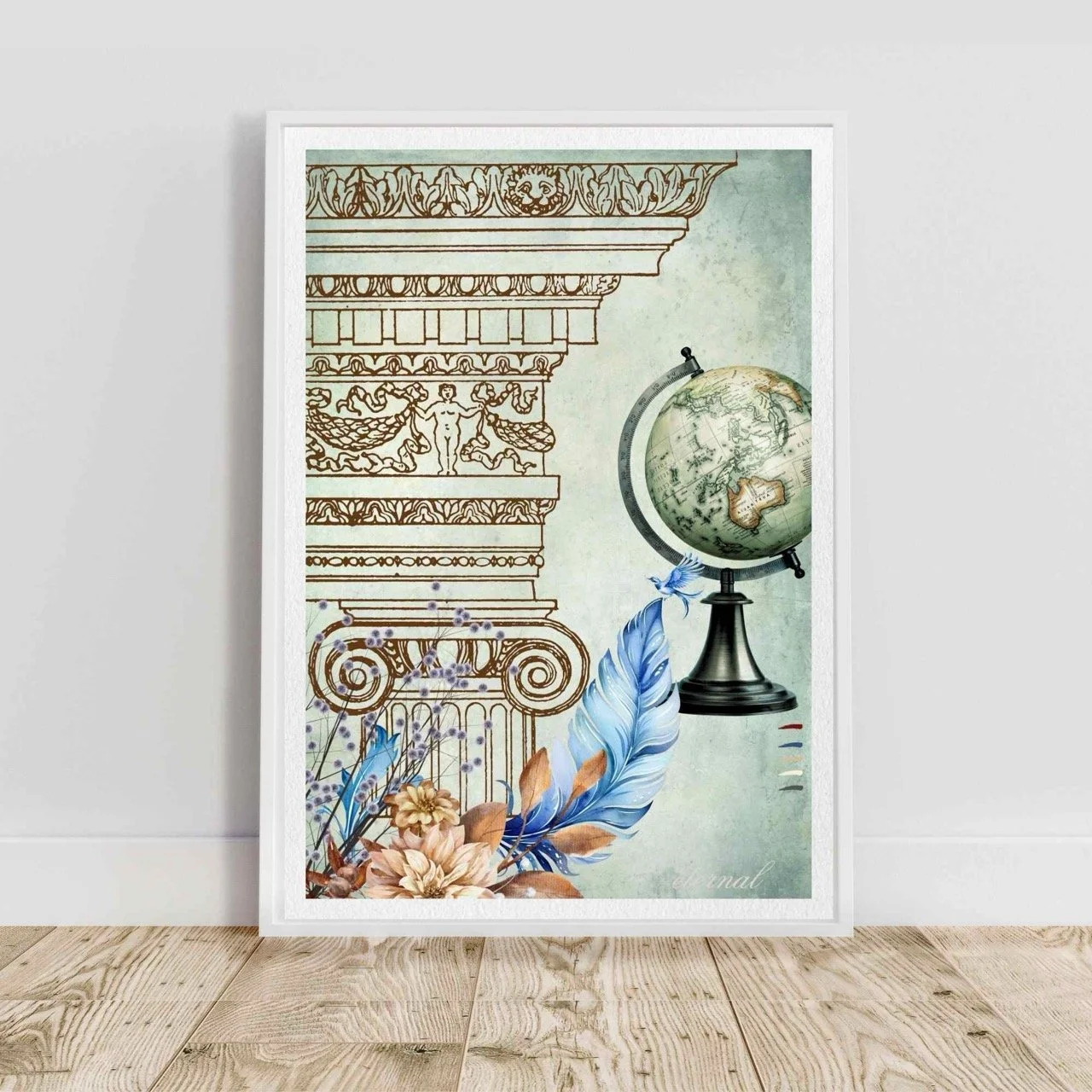 Vintage Architecture & Botanical Old World Print - Special Edition Wall Art Eternal Art Prints - Eternal Art & Design