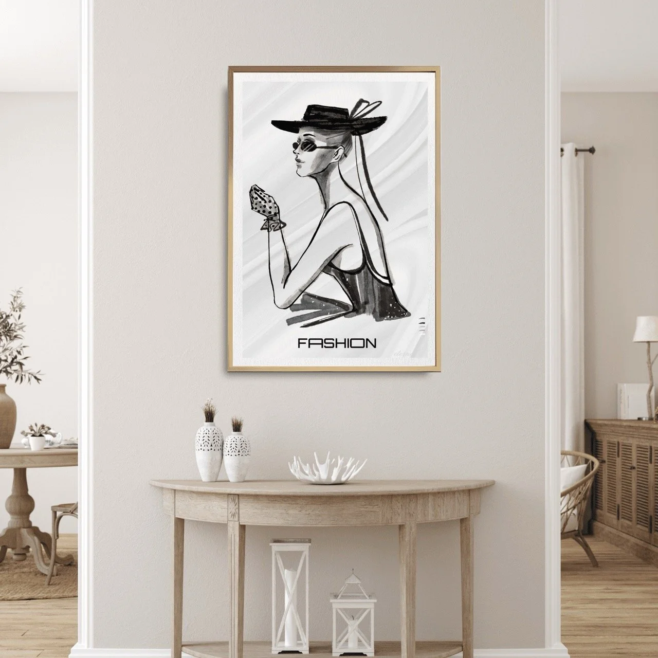 Fashion-inspired Woman in Style Art Print - Sydney Artist, Eternal Art Prints - Eternal Art & Design