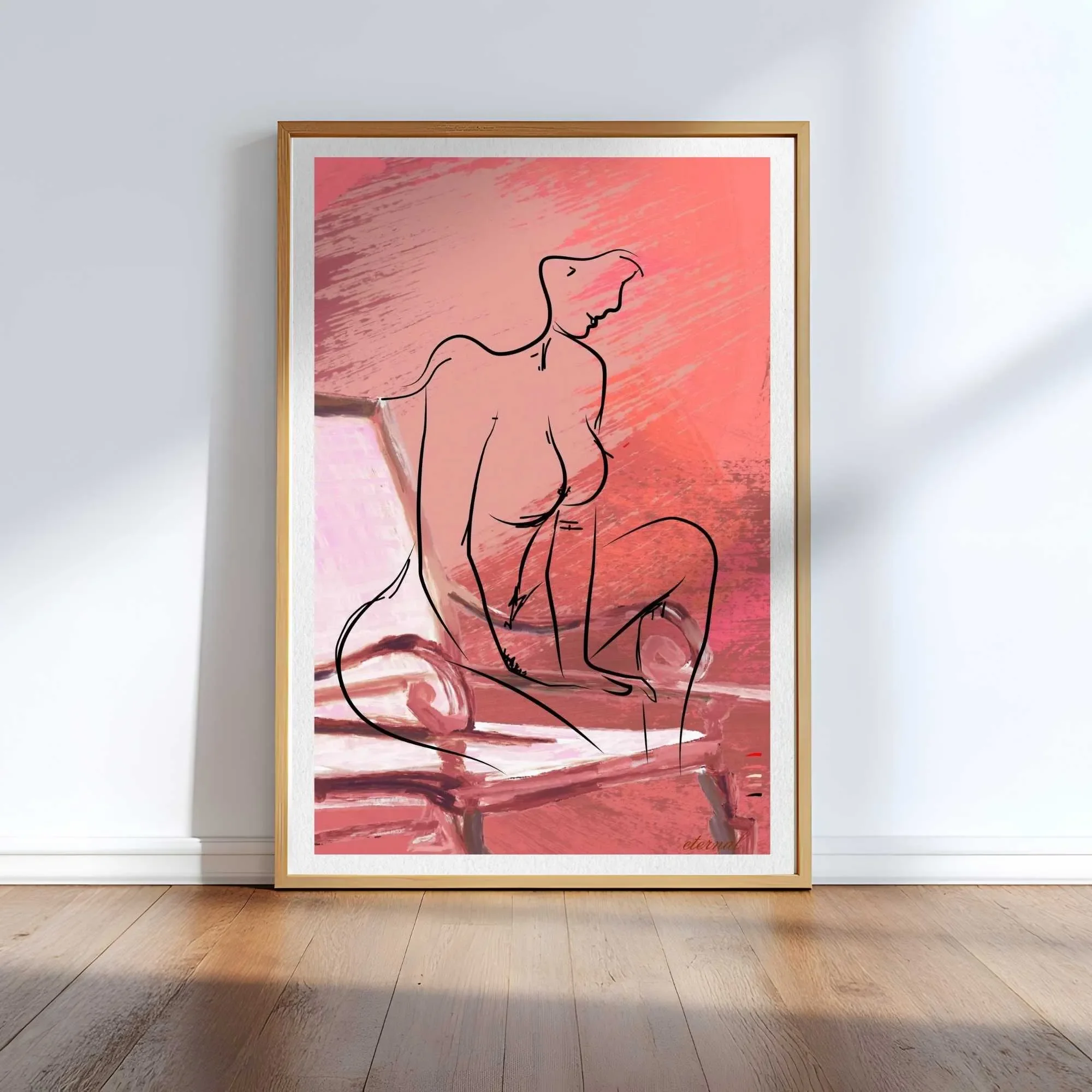 oak framed nude sketch N10013 cnr_converted.webp