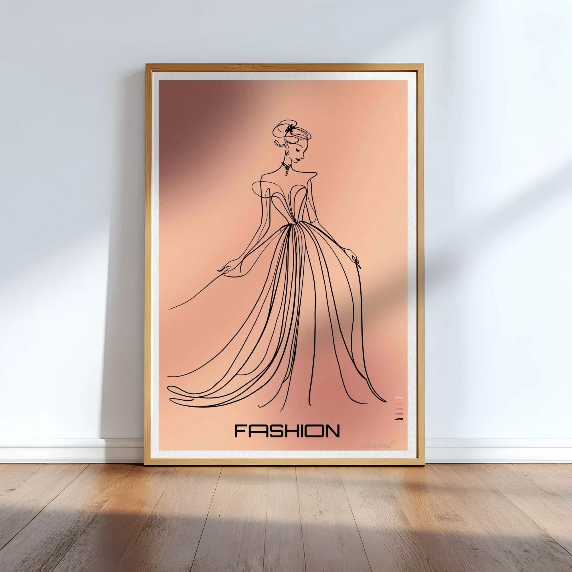 Fashion-inspired Female in Gown Art Print - Sydney Artist, Eternal Art Prints