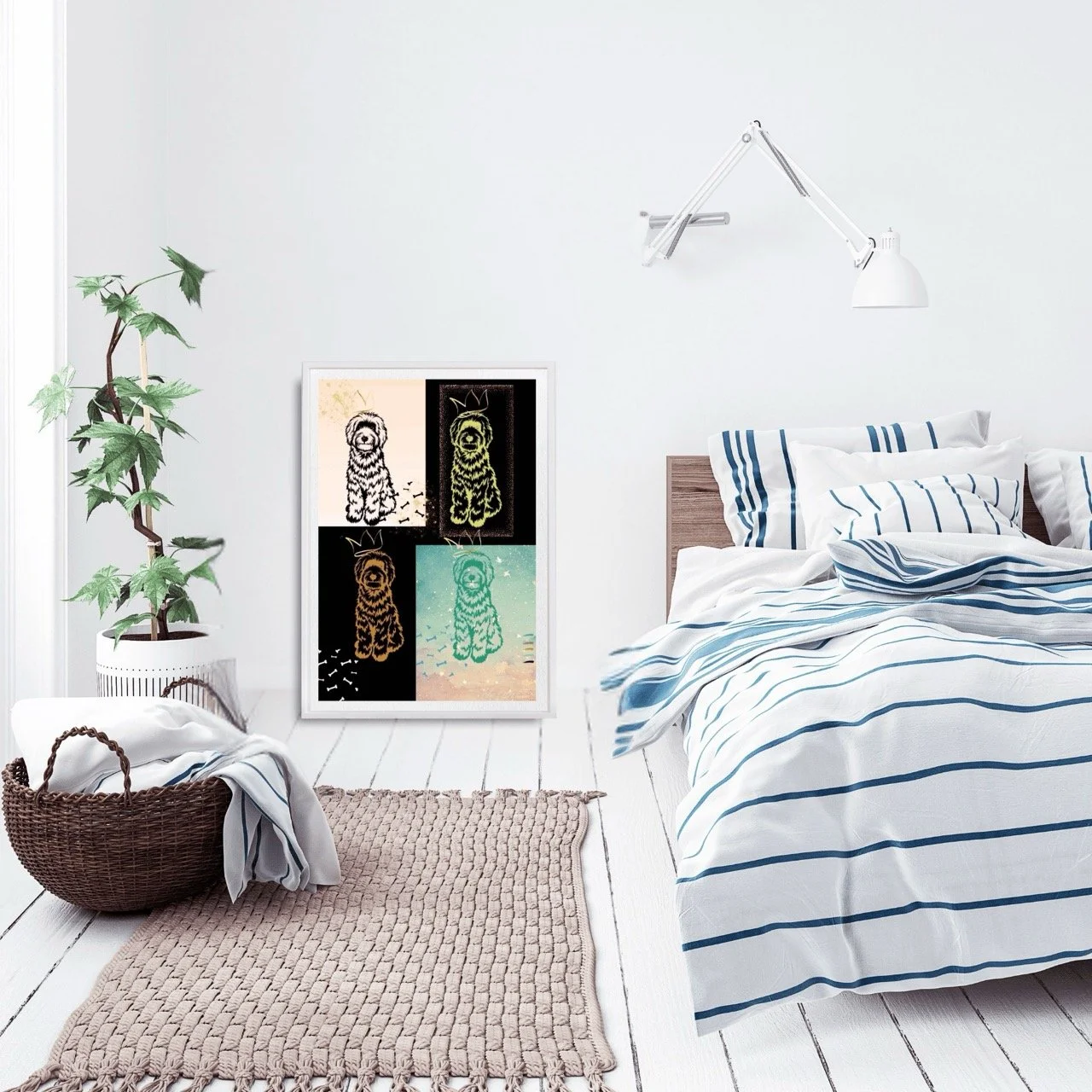 Golden Doodle Dog Wall Art Print - Sydney Artist, Eternal Art Prints - Eternal Art & Design