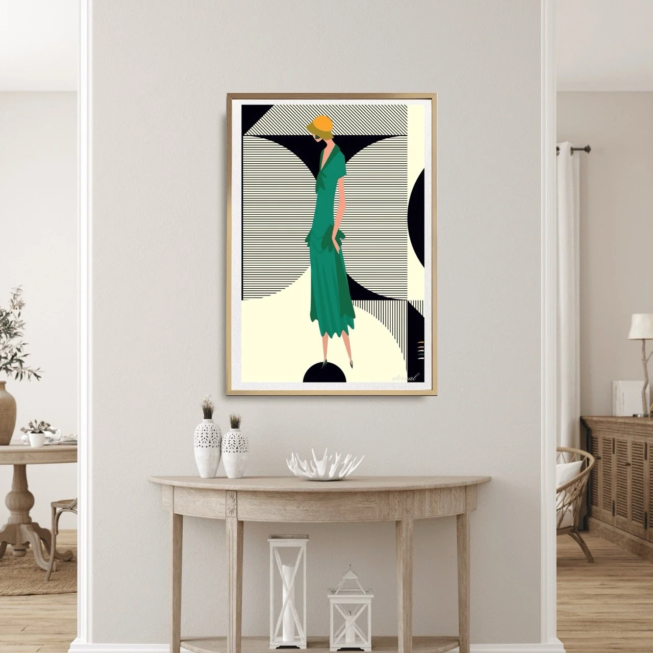 Glamorous 1920s Woman Art Deco Print 2 - Sydney Artist, Eternal Art Prints - Eternal Art & Design