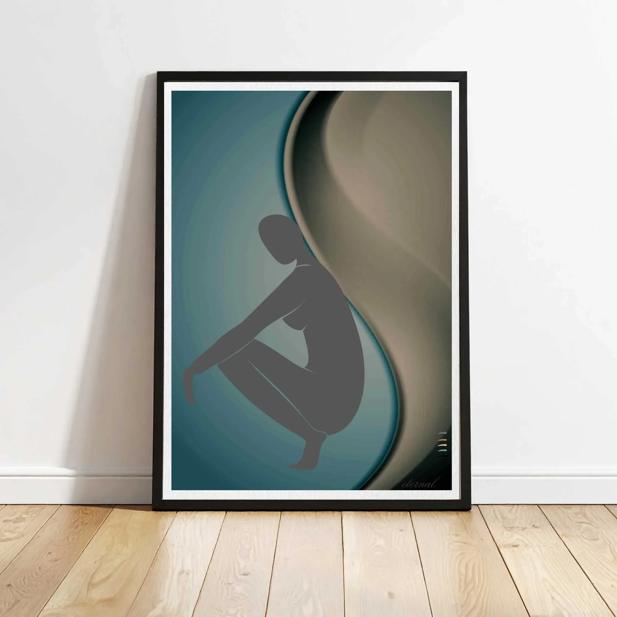 black framed curved figure print N10023 cnr_converted.webp