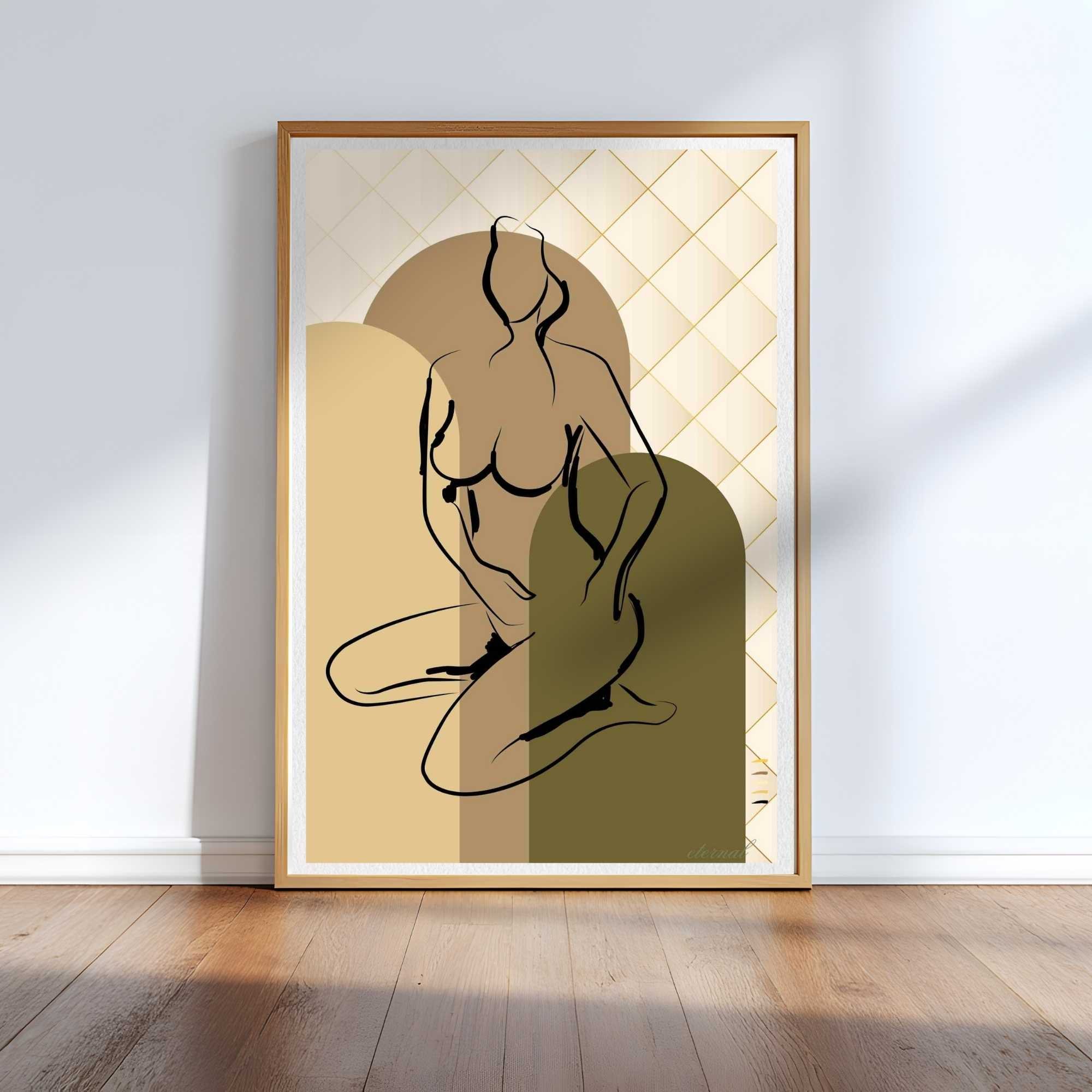 Female Figurative Nude in Archway Art Print, Sydney Artist - Eternal Art Prints