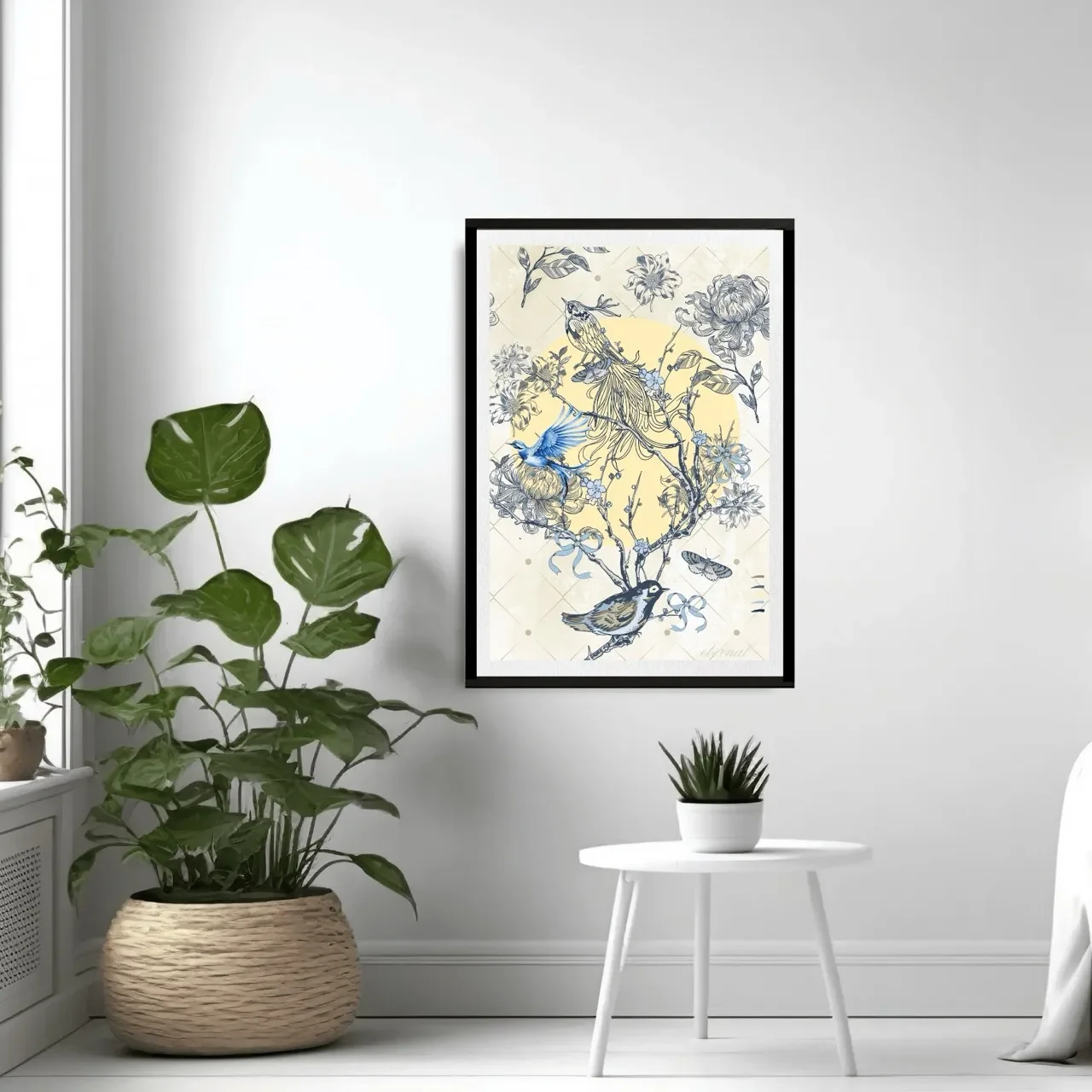 black framed oriental print. I10013 (3) Large_converted.webp