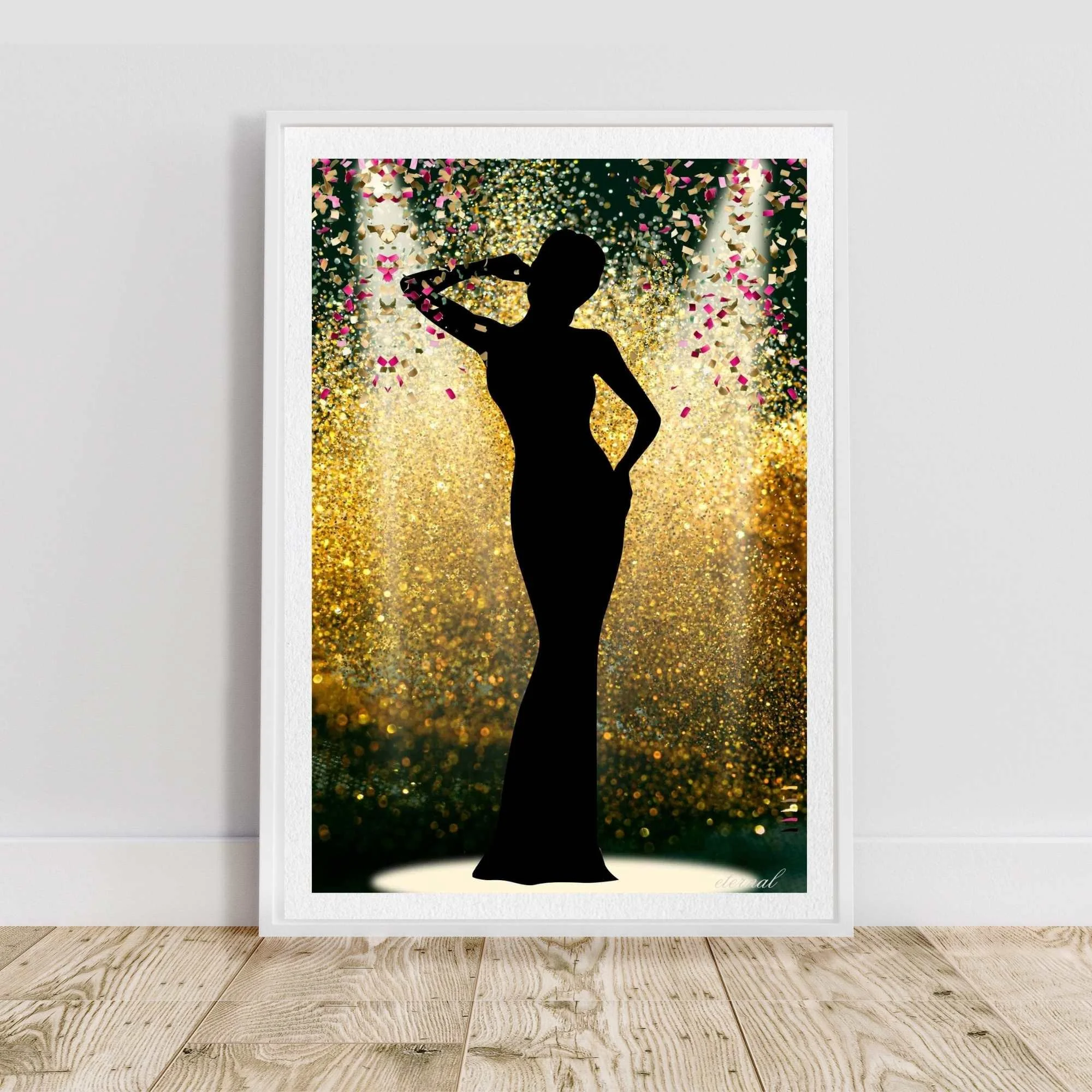 Gold Stage Icon Art Print - Sydney Artist, Eternal Art Prints - Eternal Art & Design