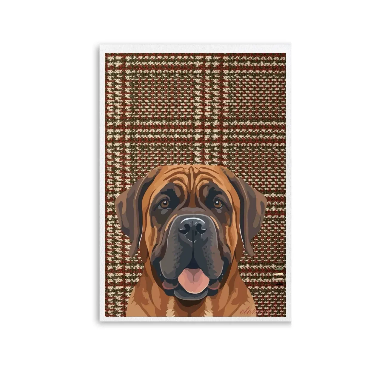 Unframed boxer dog print. A10019 Large_converted.webp