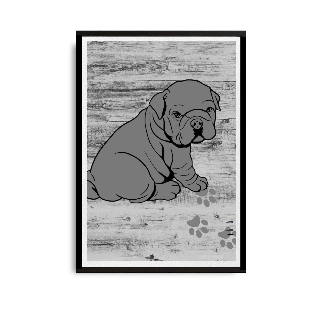 Puppy French Bulldog Wall Art Print - Sydney Artist, Eternal Art Prints - Eternal Art & Design