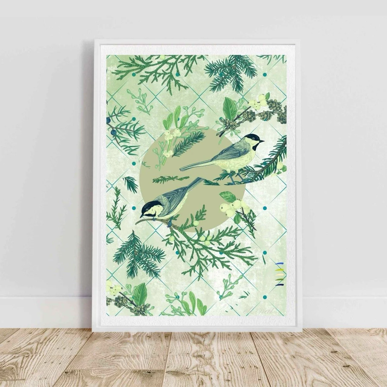 Oriental Birds & Botanicals Wall Art Print, Eternal Art Prints - Eternal Art & Design