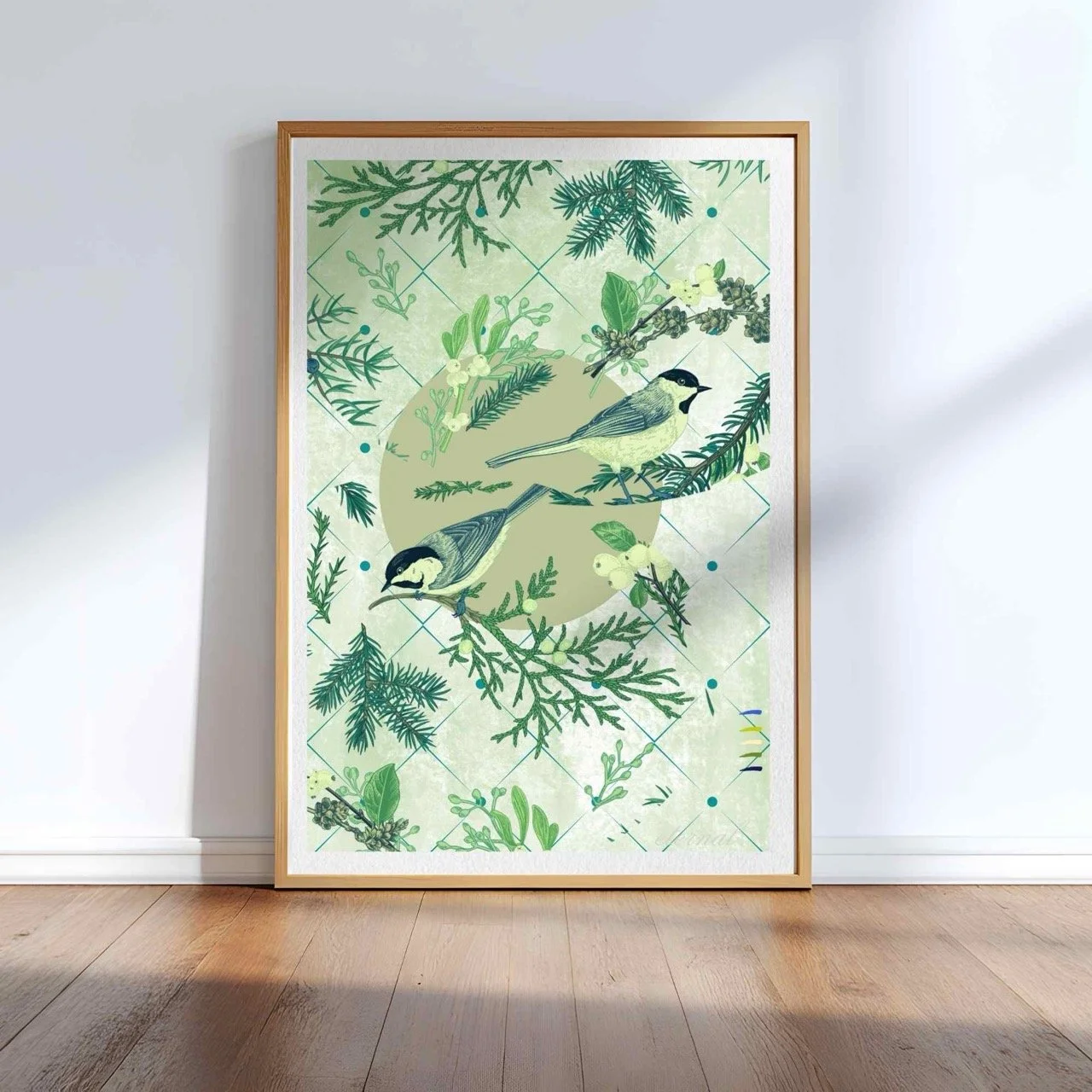 Oriental Birds & Botanicals Wall Art Print, Eternal Art Prints - Eternal Art & Design