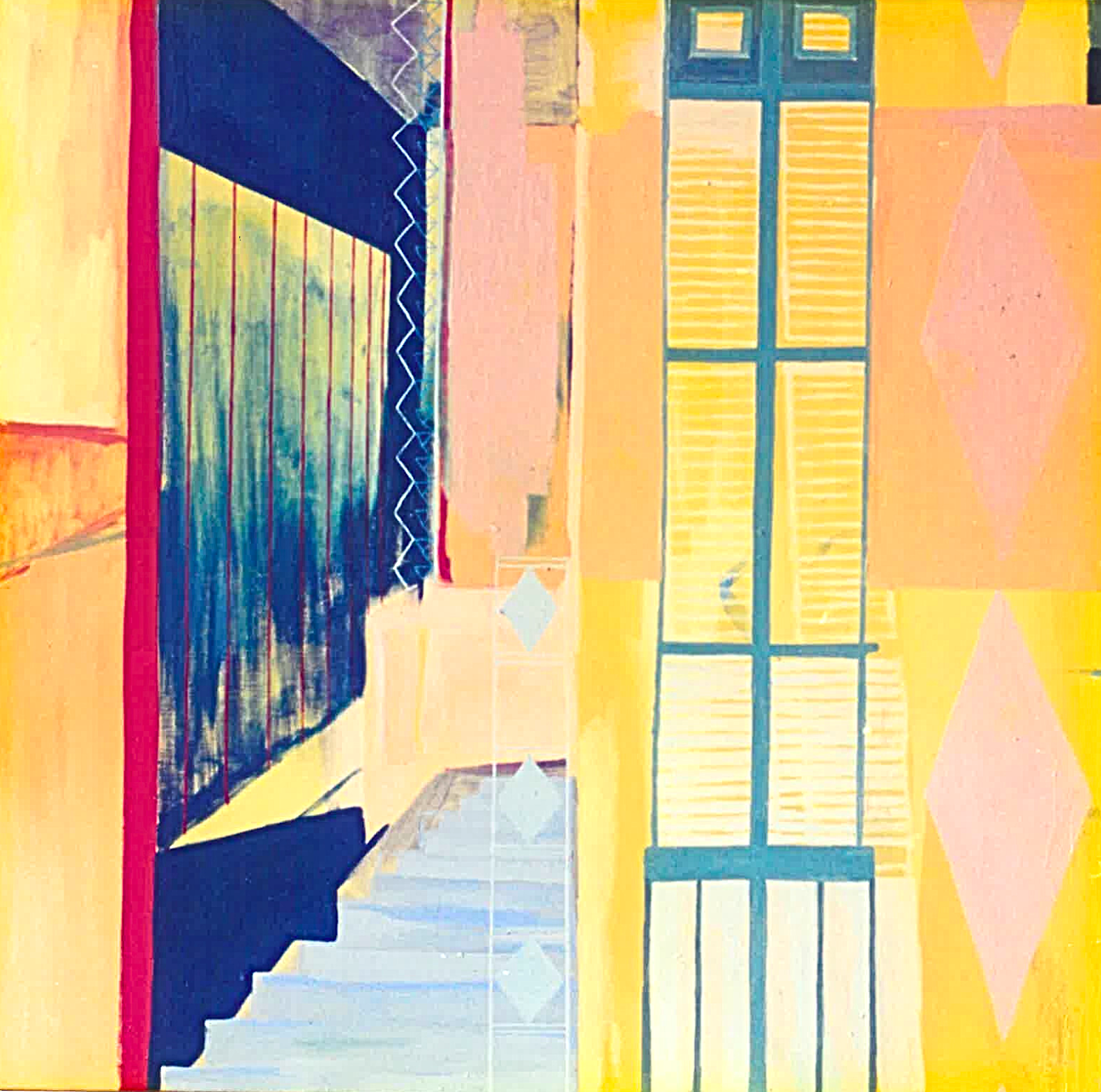 Architectural Spaces Yellow | Oil on Canvas | 1000mmw x 1000mmh PRIVATE OWNER