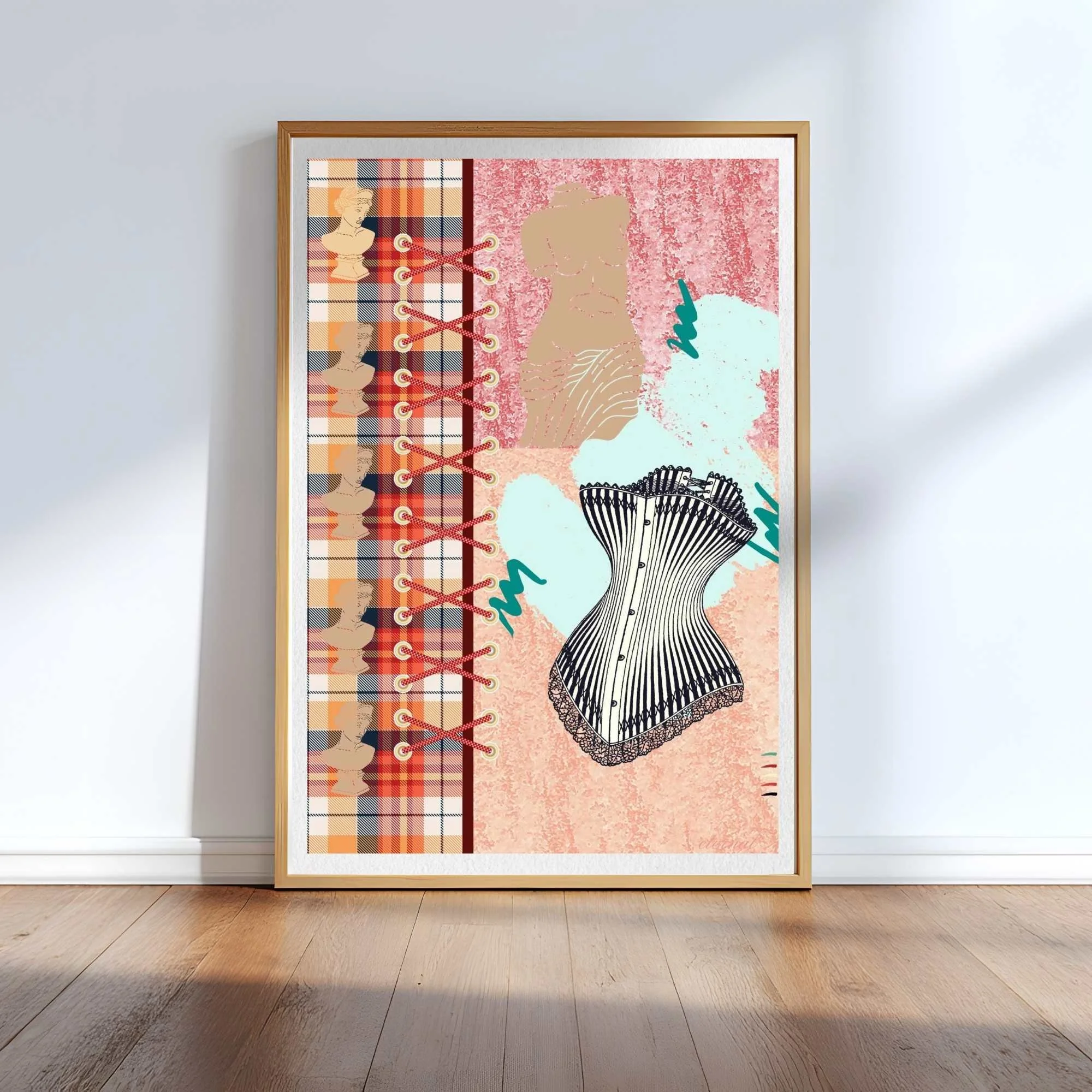 Vintage Corset Art Print, Sydney Artist - Eternal Art Prints - Eternal Art & Design
