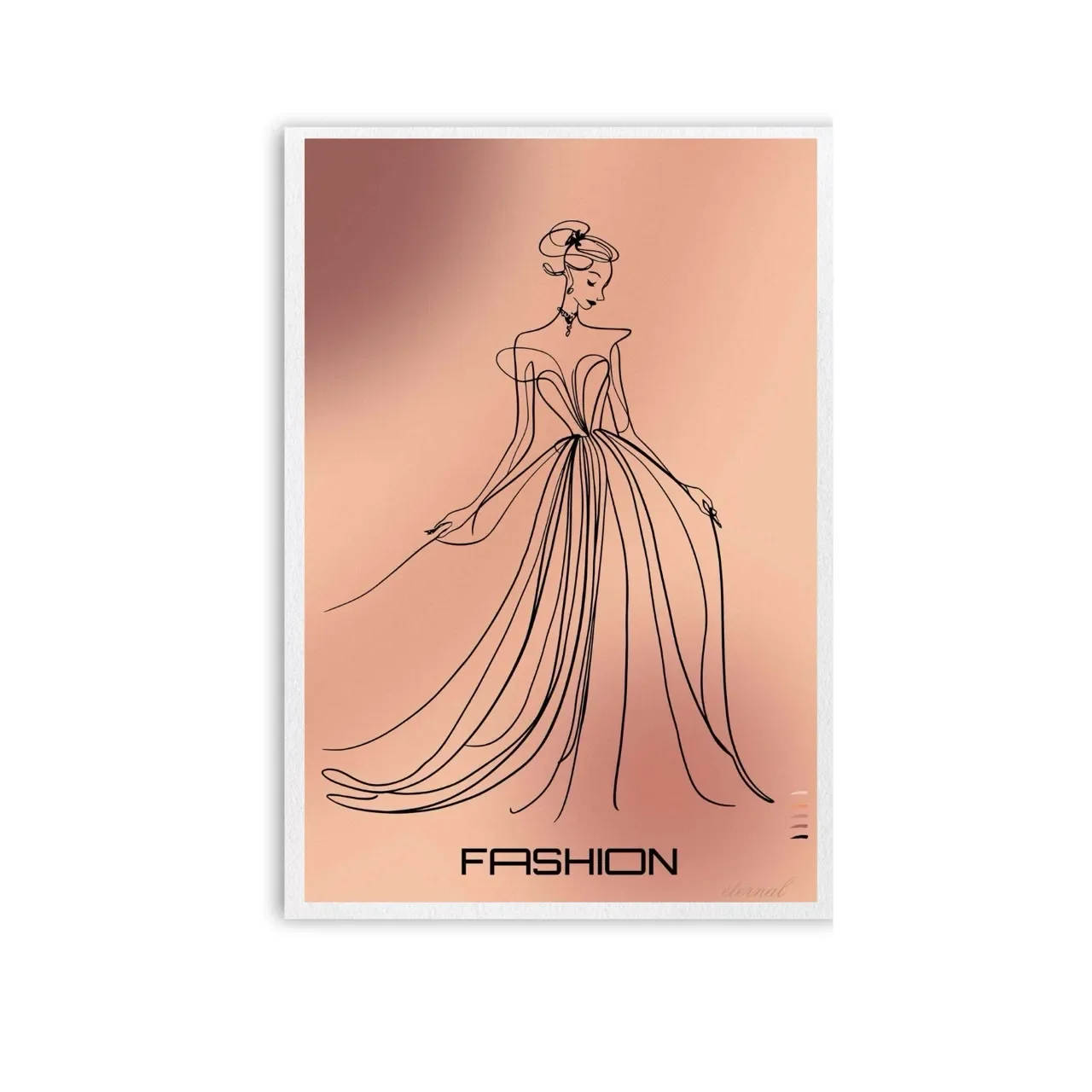 Fashion-inspired Female in Gown Art Print - Sydney Artist, Eternal Art Prints