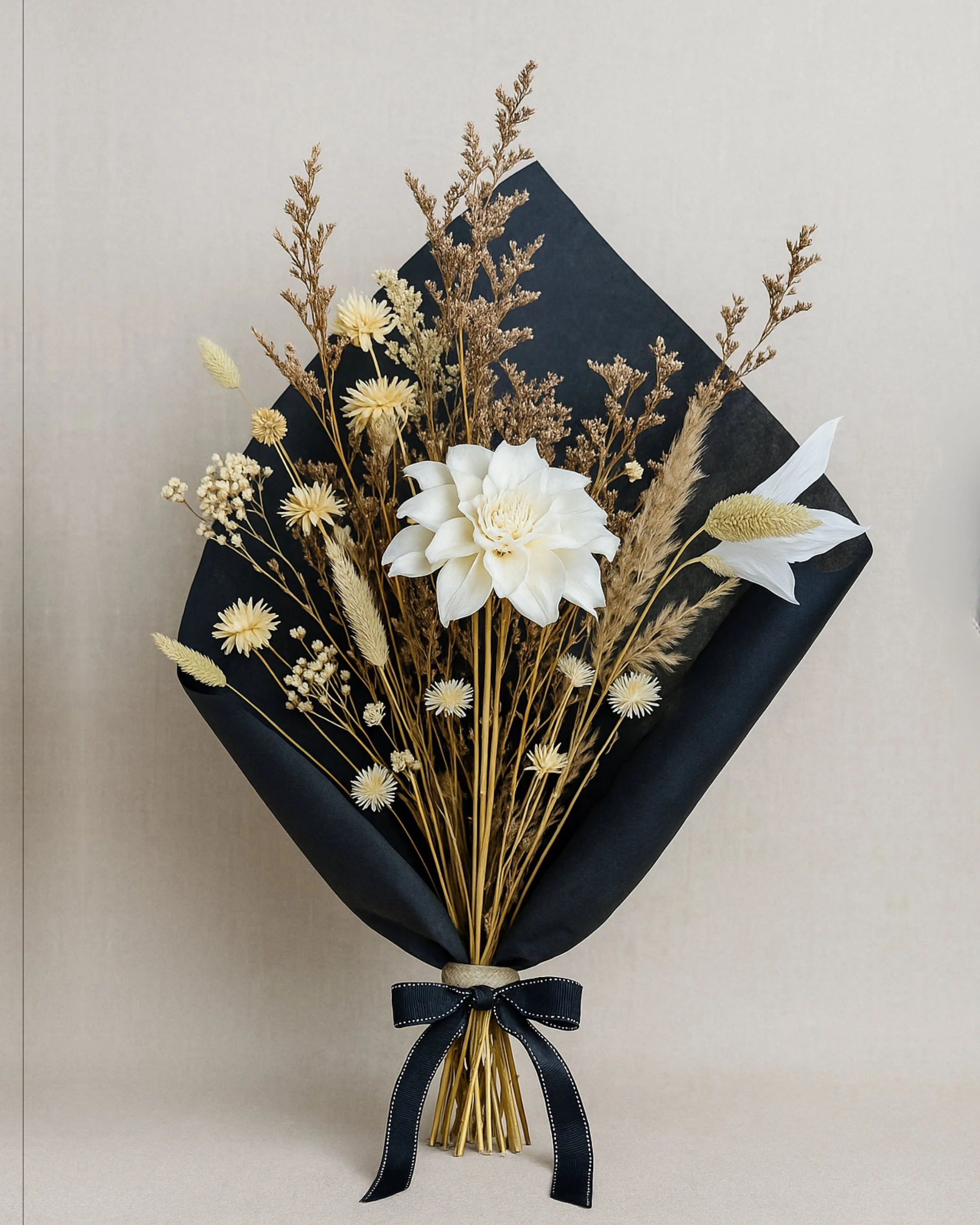 Desert Sands Bouquet Wrapped - Eternal Stems. Handcrafted dried & preserved arrangement - Eternal Art & Design