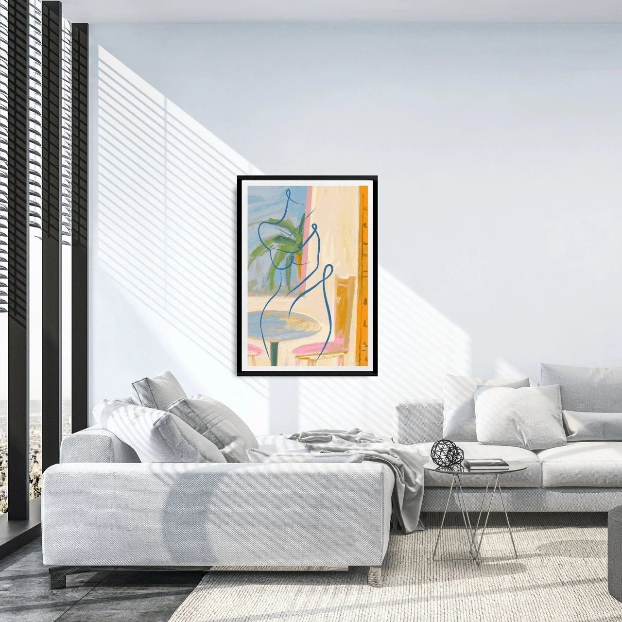 Nude Female with Summery Interior Art Print, Sydney Artist - Eternal Art Prints - Eternal Art & Design