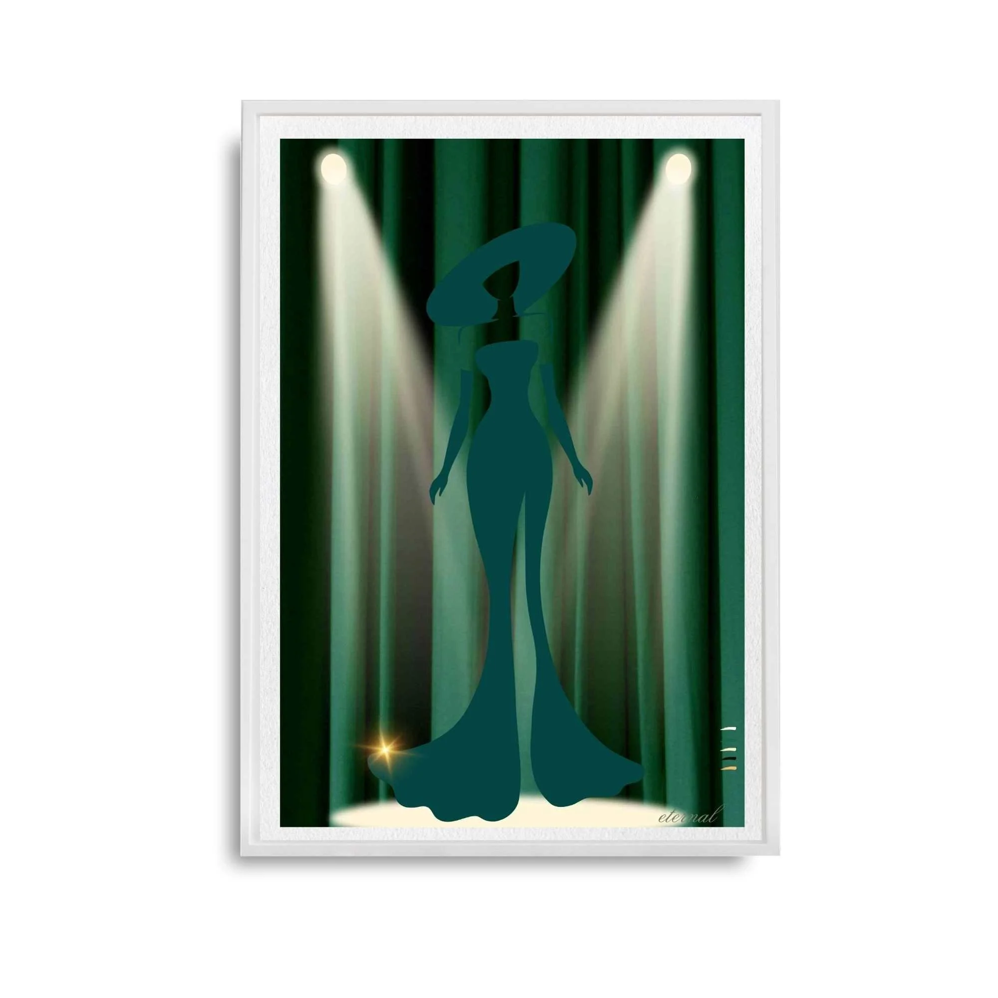 Rainbow Stage Icon in Gree Art Print - Sydney Artist, Eternal Art Prints - Eternal Art & Design