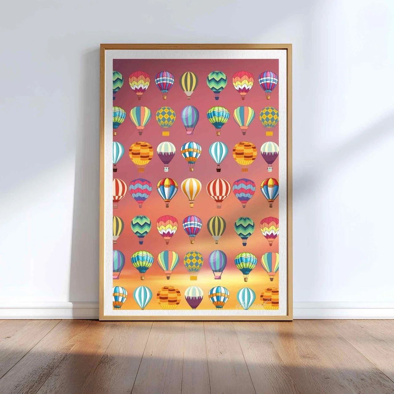 Sunset Balloon Adventure Art Print - Sydney Artist, Eternal Art Prints - Eternal Art & Design