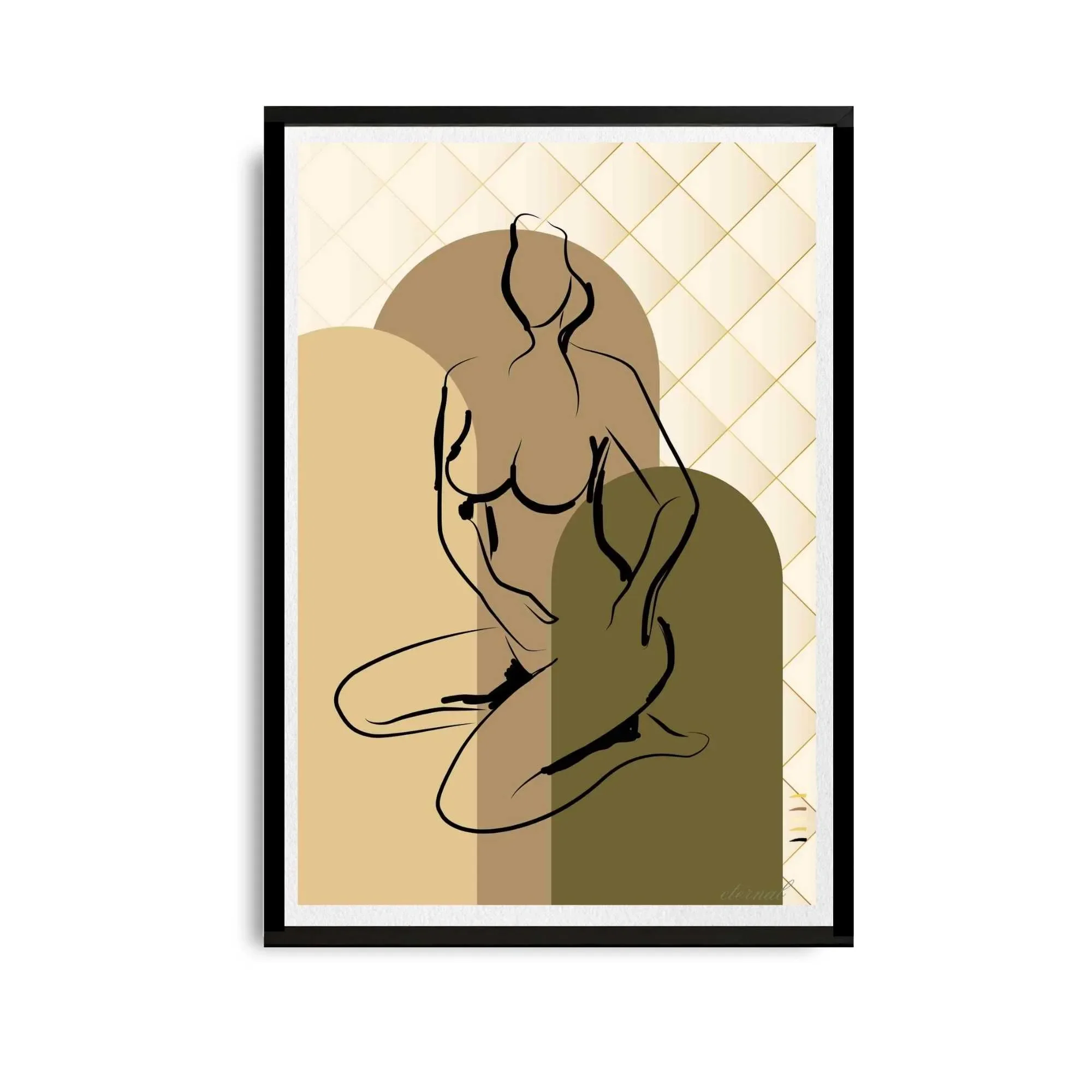 black framed figure print. N10031 wht bg_converted.webp
