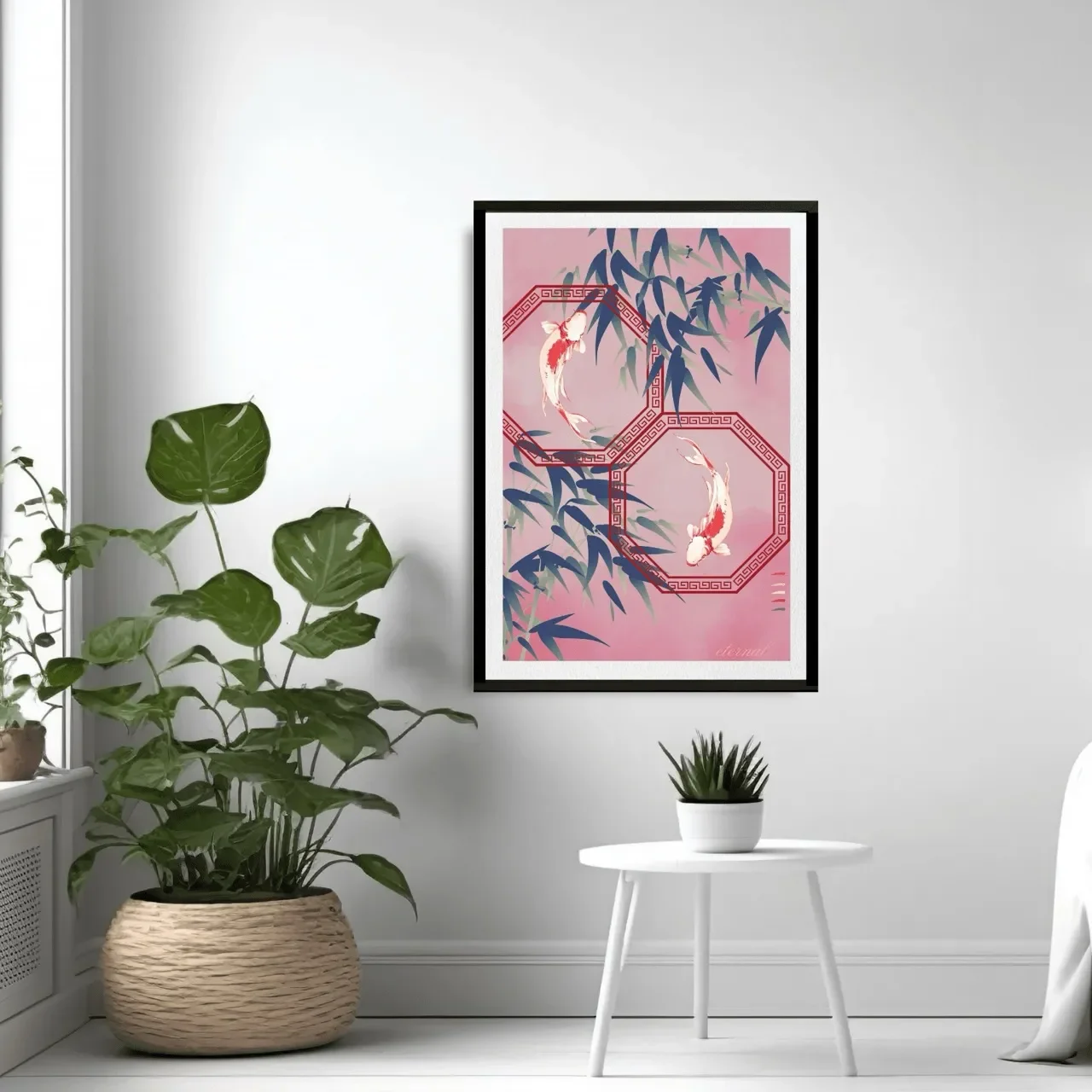 black framed oriental print. I10006 (3) Large_converted.webp