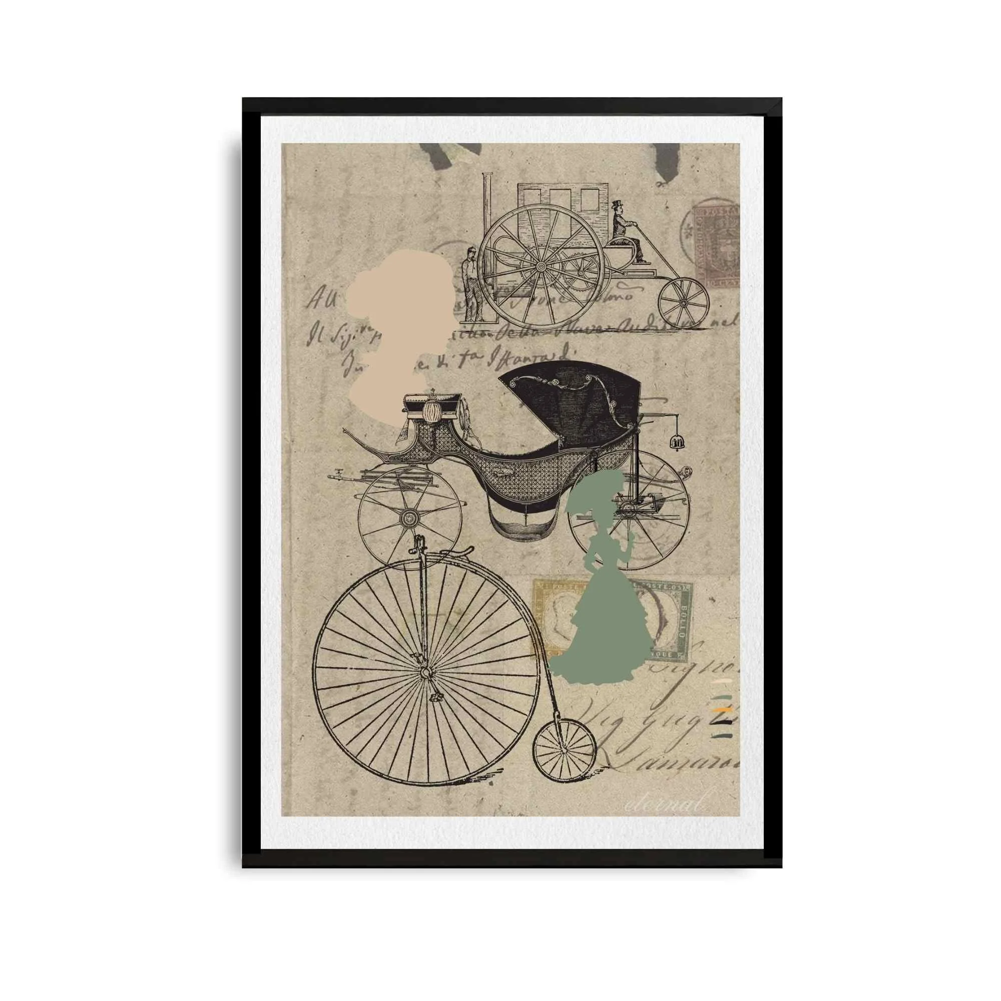 Vintage Cart and Buggy Wall Art Print, Eternal Art Prints - Eternal Art & Design