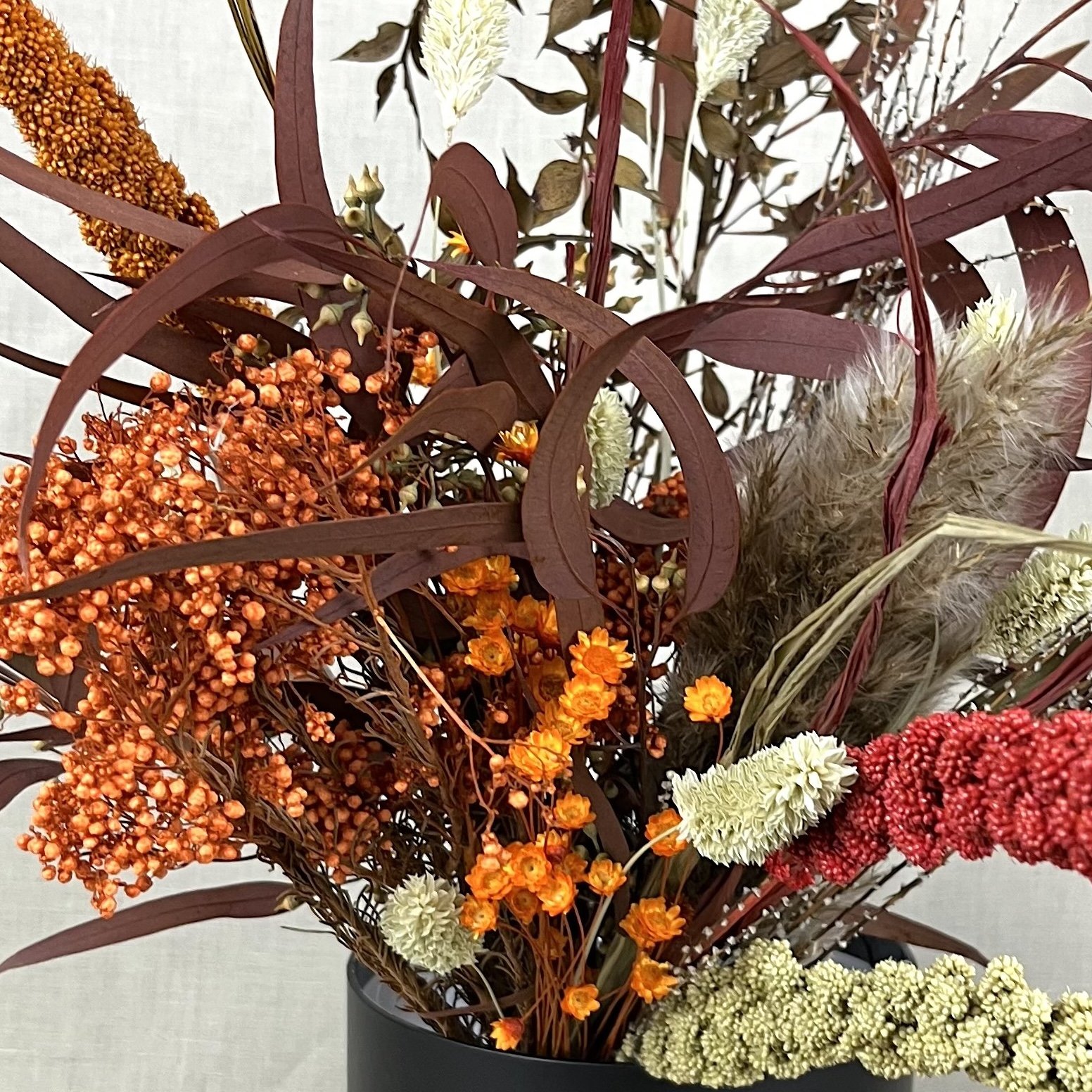Crimson Harvest Bouquet Gift Box - Eternal Stems. Handcrafted dried & preserved arrangement - Eternal Art & Design
