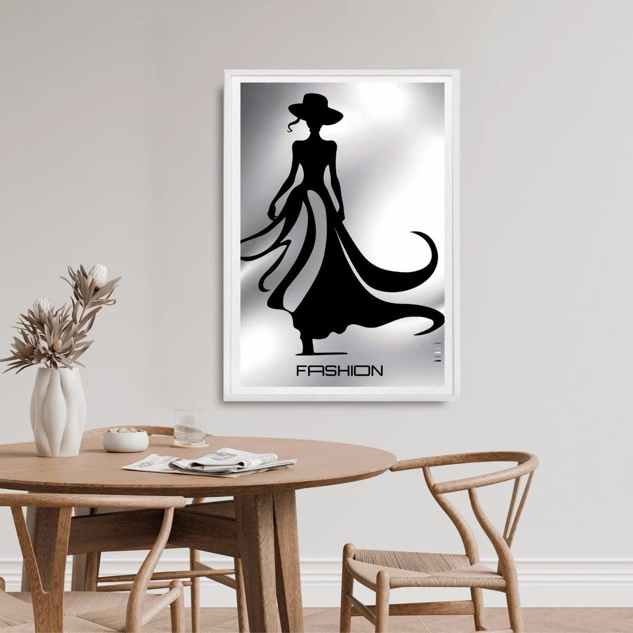 Fashion -inspired Female Silhouette Runway - Sydney Artist, Eternal Art Prints - Eternal Art & Design