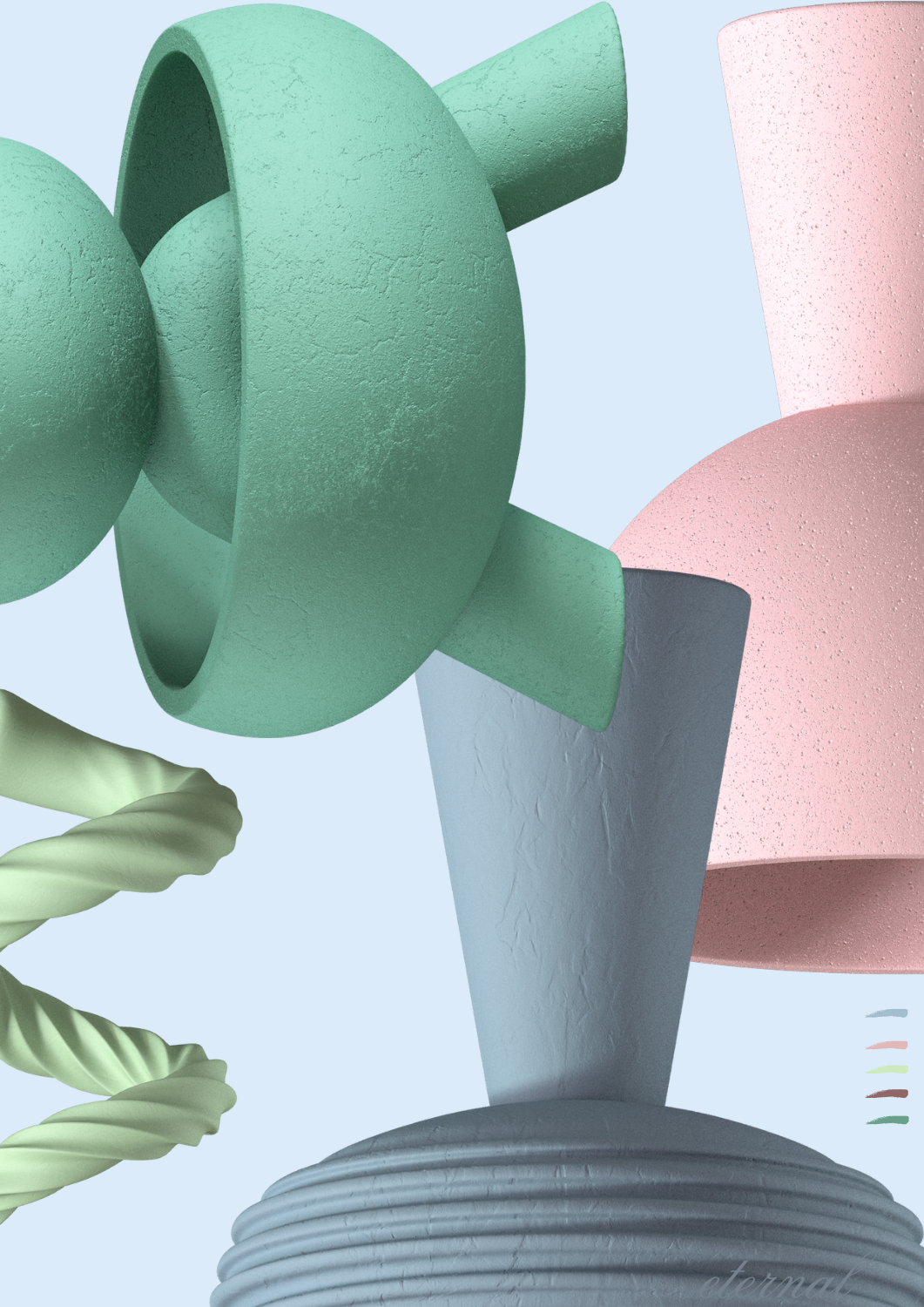 Modern Abstract Forms 2 Art Print- Sydney Artist, Eternal Art Prints