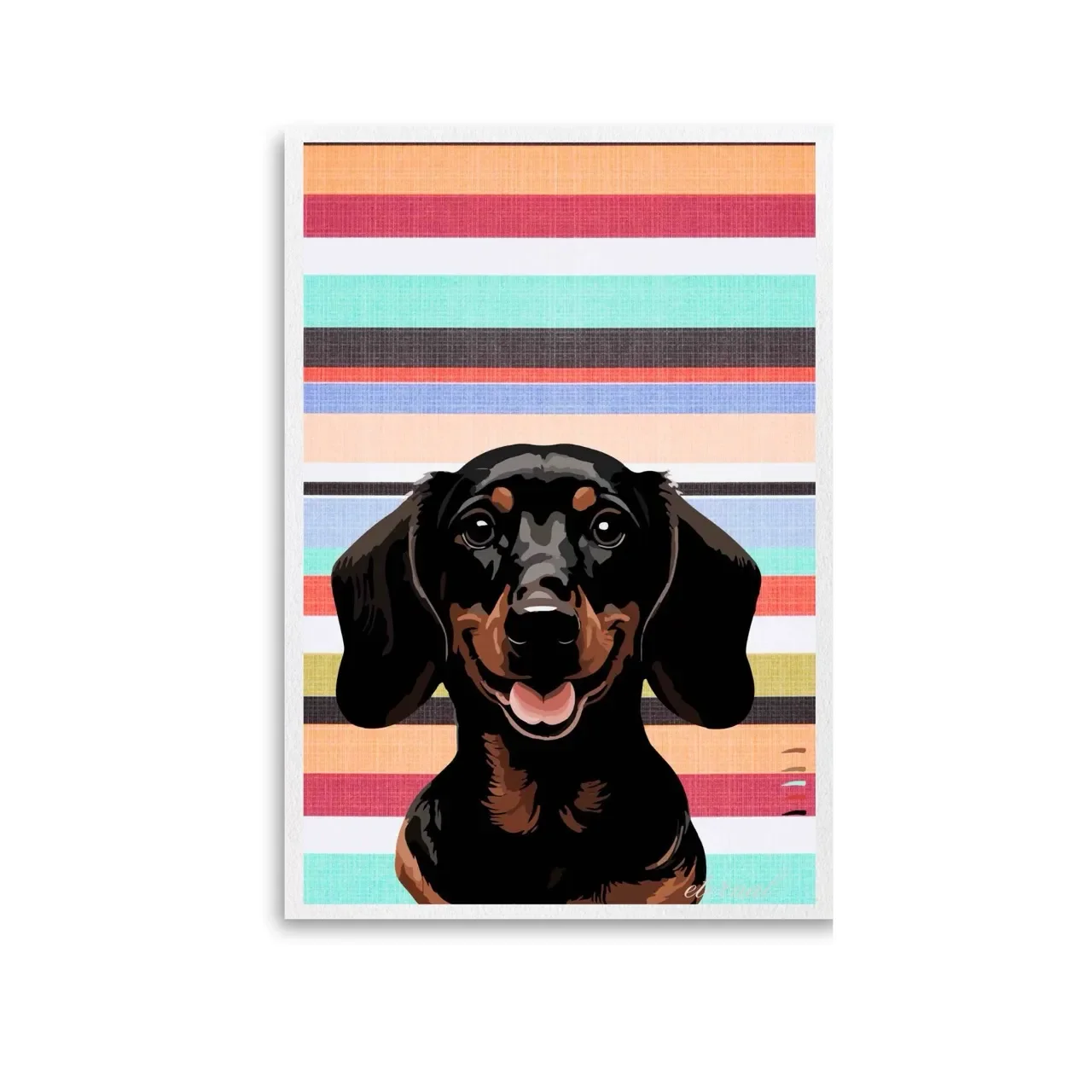 Unframed sausage dog print. A10026 Large_converted.webp