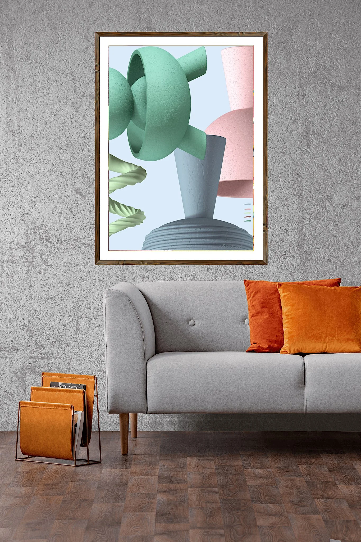 Modern Abstract Forms 3 Art Print- Sydney Artist, Eternal Art & Design - Eternal Art & Design