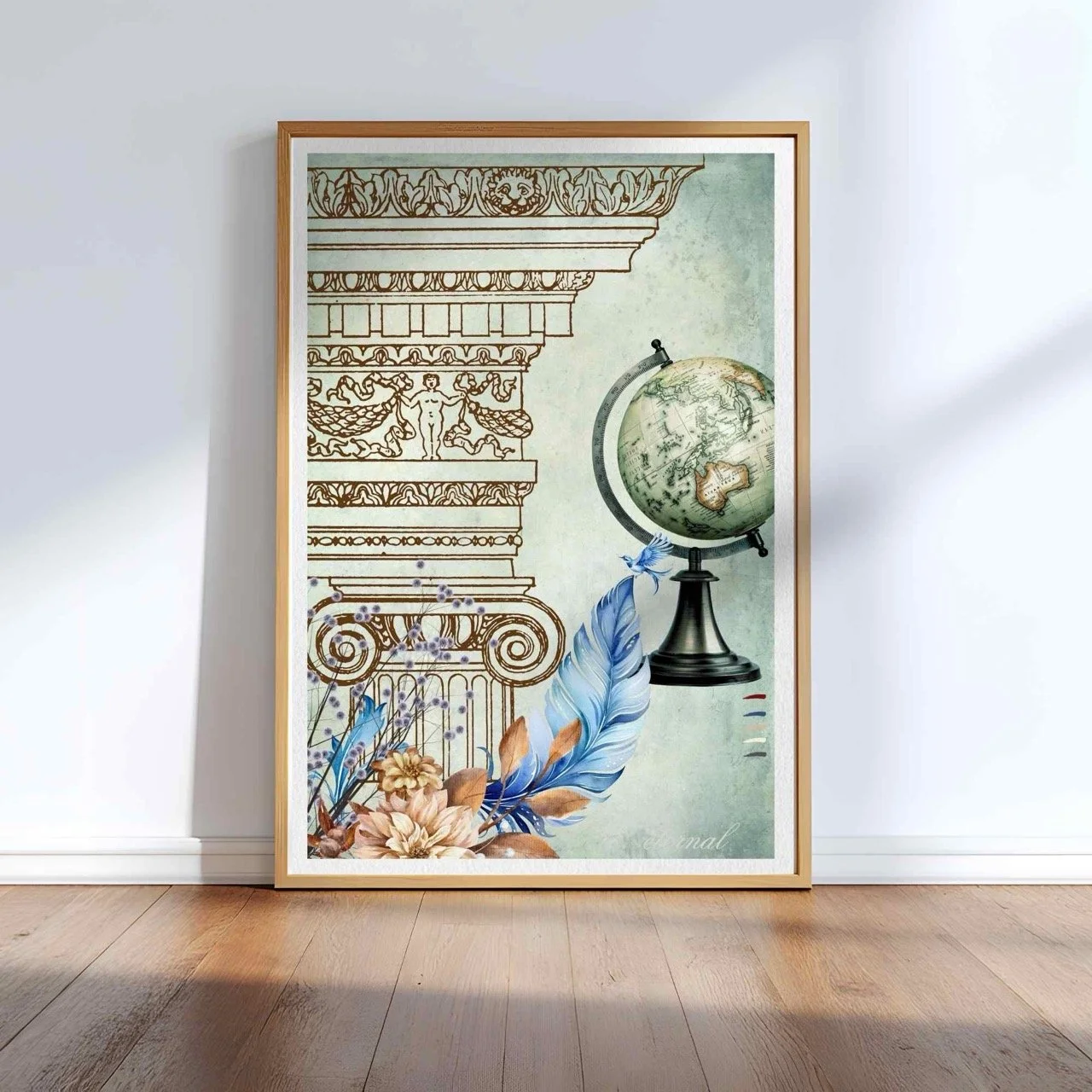 Vintage Architecture & Botanical Old World Print - Special Edition Wall Art Eternal Art Prints - Eternal Art & Design