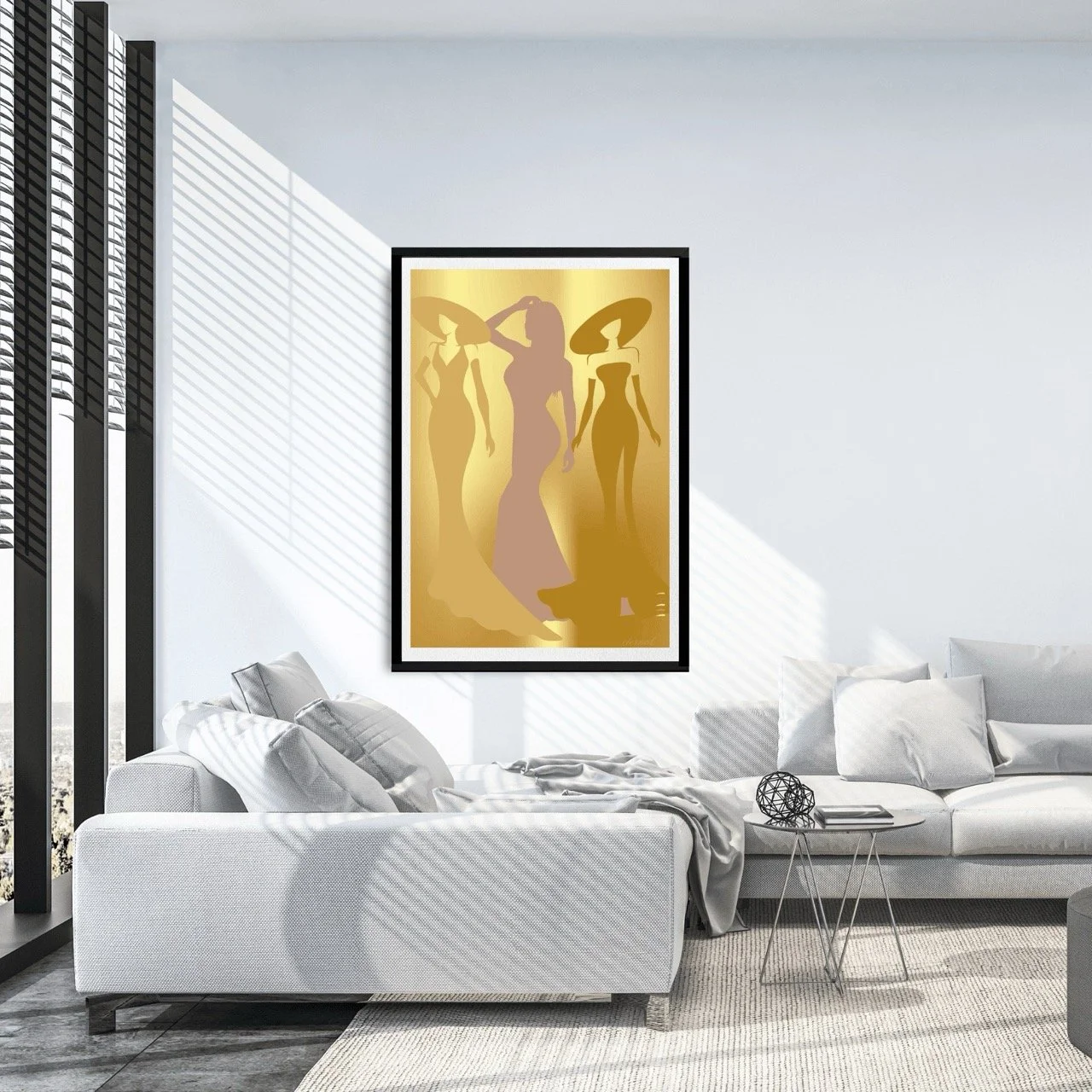 Female Stage Icons in Gold Art Print - Sydney Artist, Eternal Art Prints - Eternal Art & Design