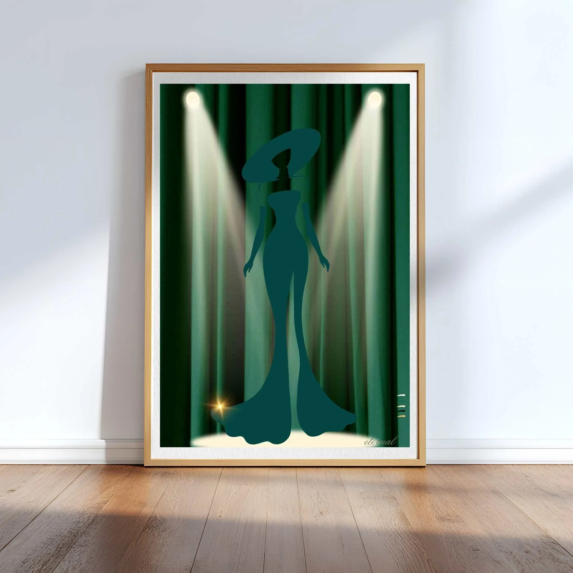 Rainbow Stage Icon in Gree Art Print - Sydney Artist, Eternal Art Prints - Eternal Art & Design
