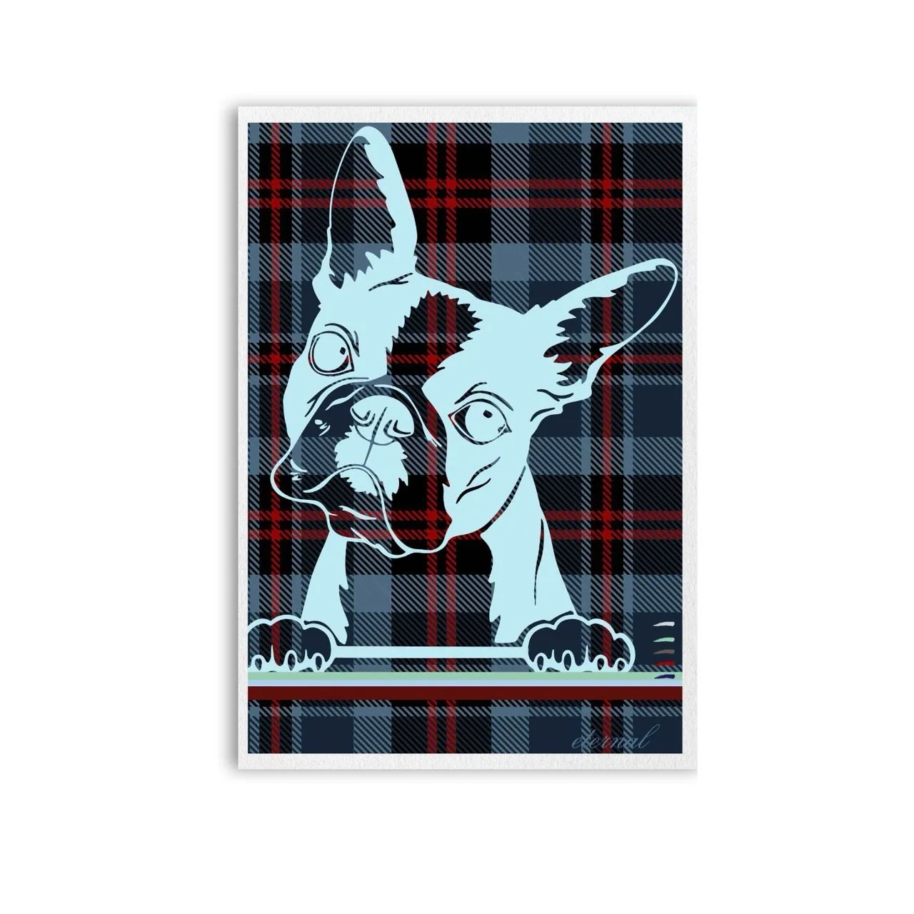 Puppy Boston Terrier Wall Art Print - Sydney Artist, Eternal Art Prints - Eternal Art & Design