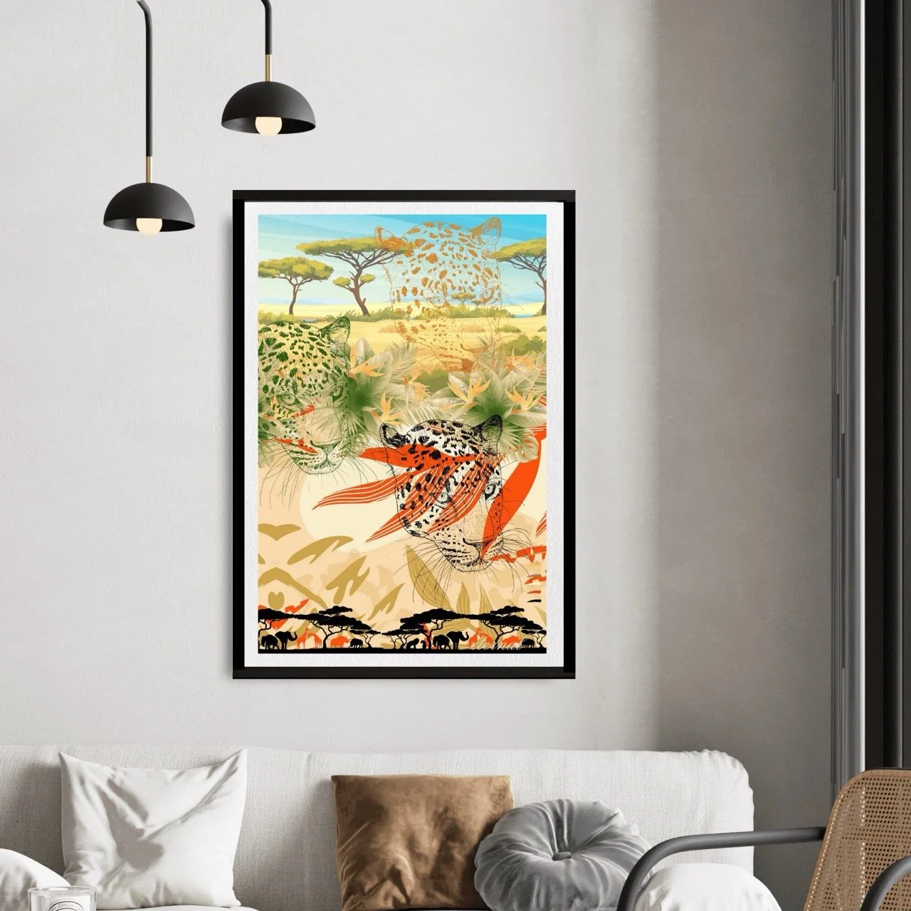 Cheetah on the Savannah Plains Wall Art Print, Eternal Art Prints - Eternal Art & Design