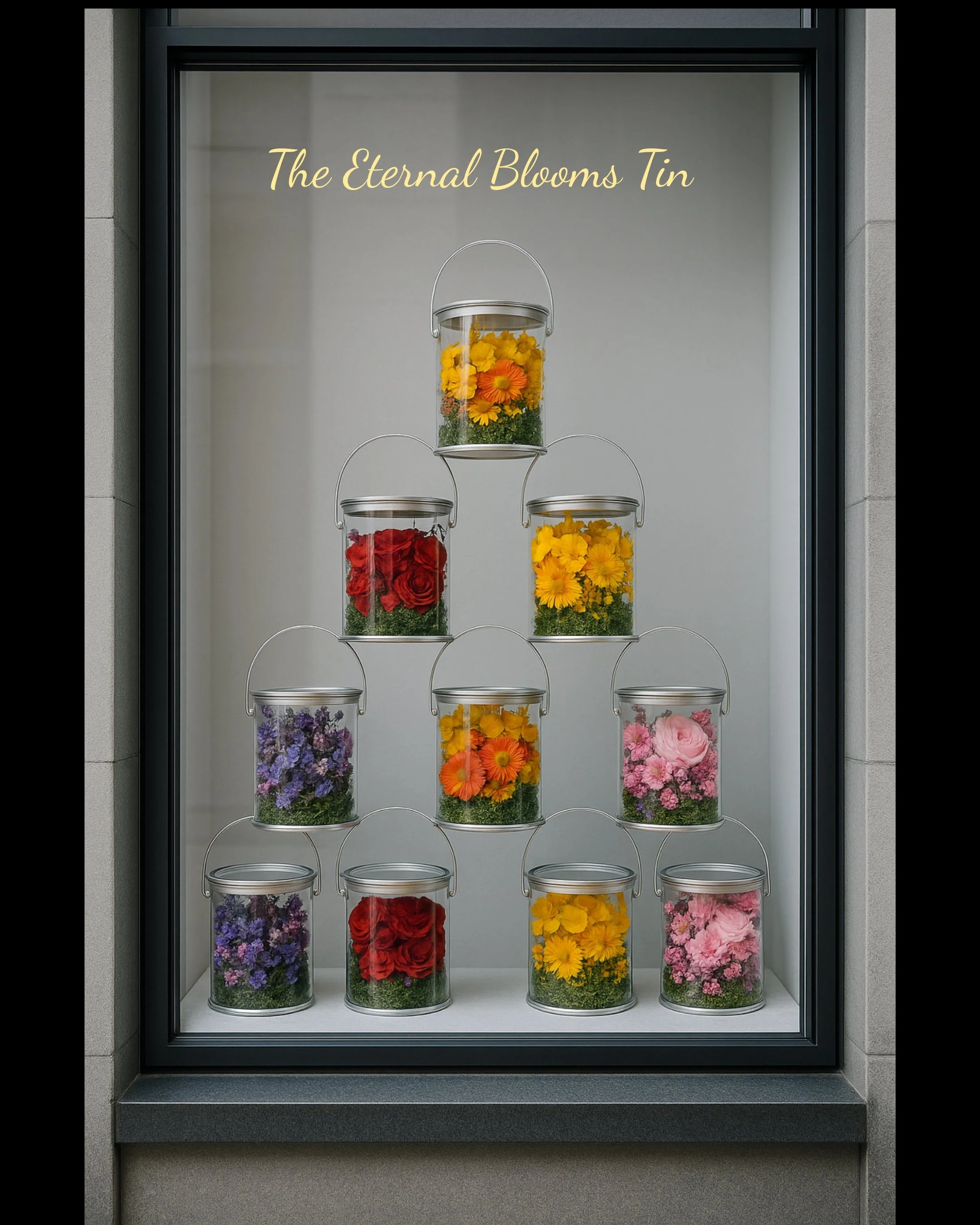 Love Bud Tins Set of 4 - Eternal Stems - Eternal Art & Design