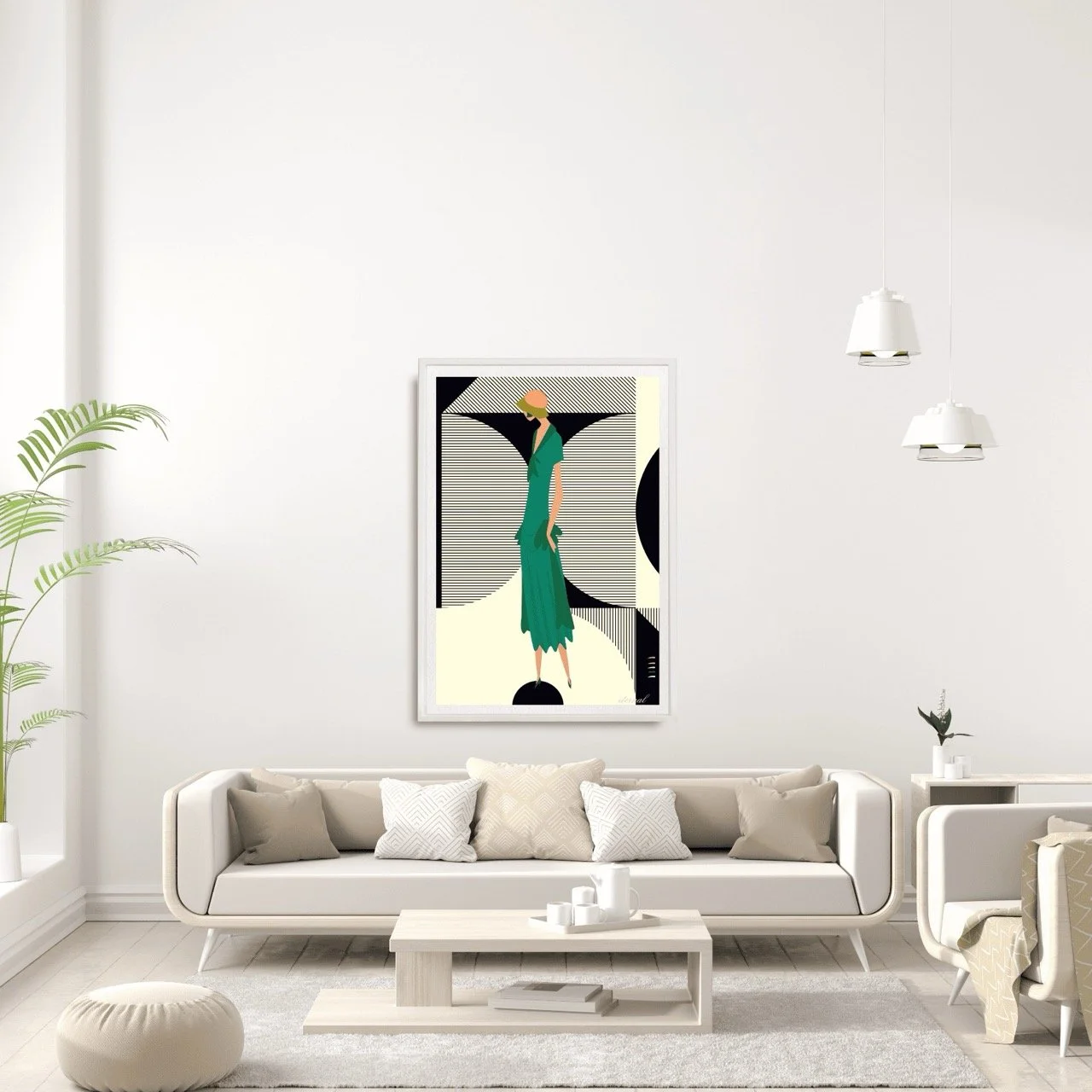 Glamorous 1920s Woman Art Deco Print 2 - Sydney Artist, Eternal Art Prints - Eternal Art & Design