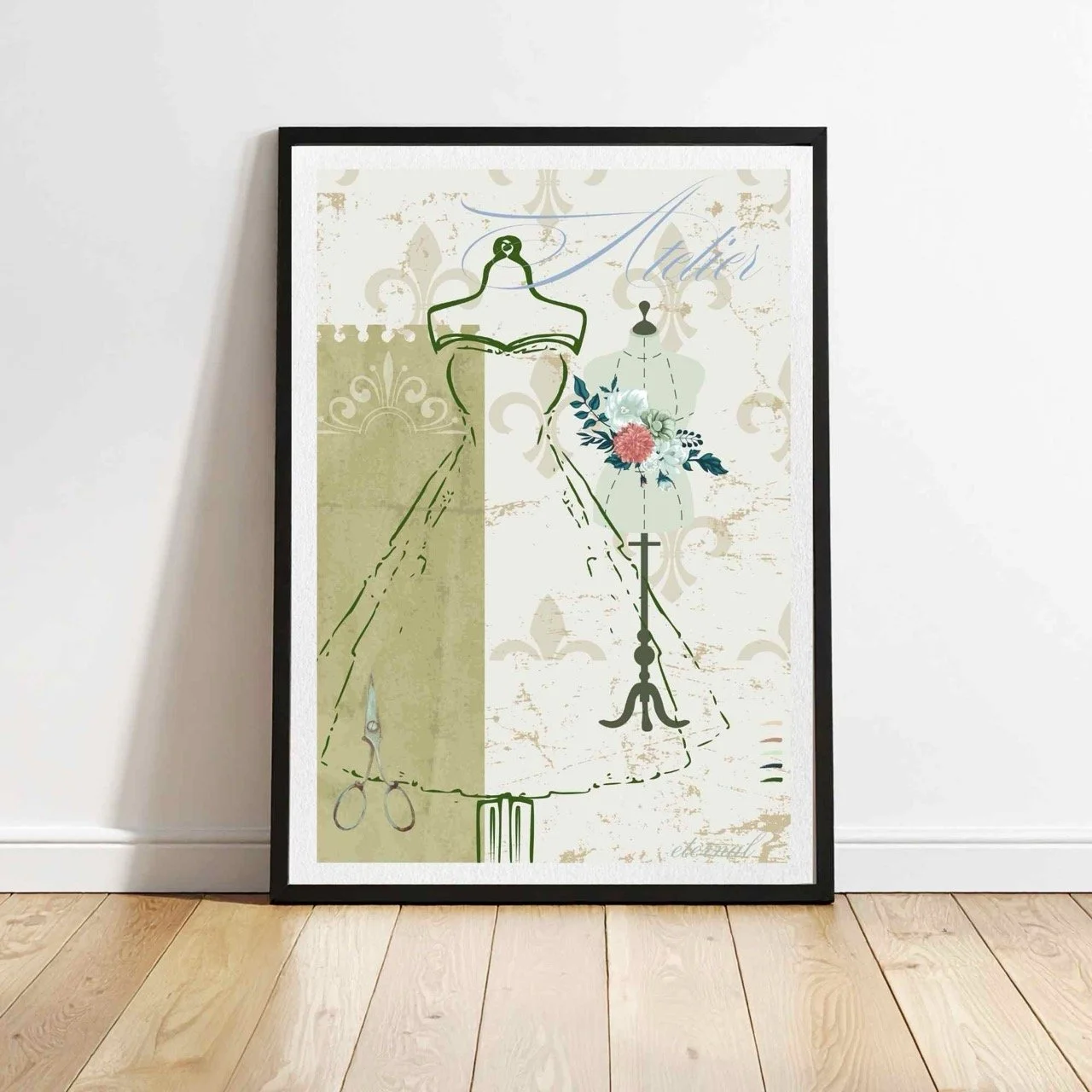 Atelier Fashion Mannequins Art Print, Eternal Art Prints Sydney