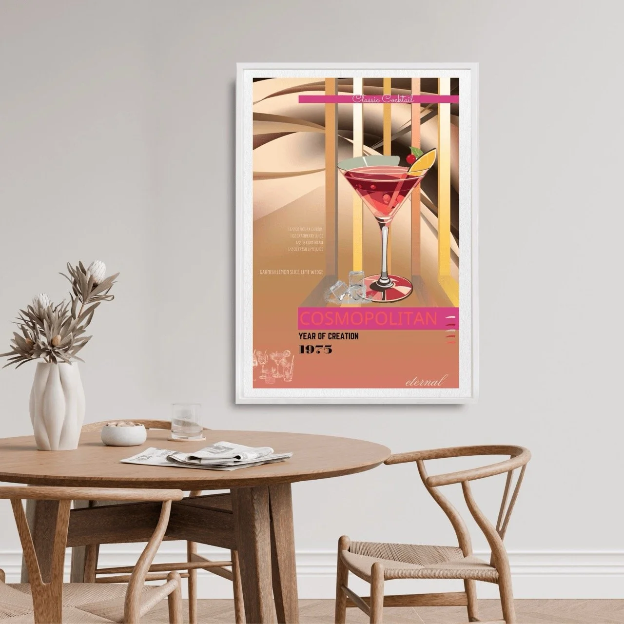 Cosmopolitan Cocktail Culture Wall Art Print, Eternal Art Prints - Eternal Art & Design