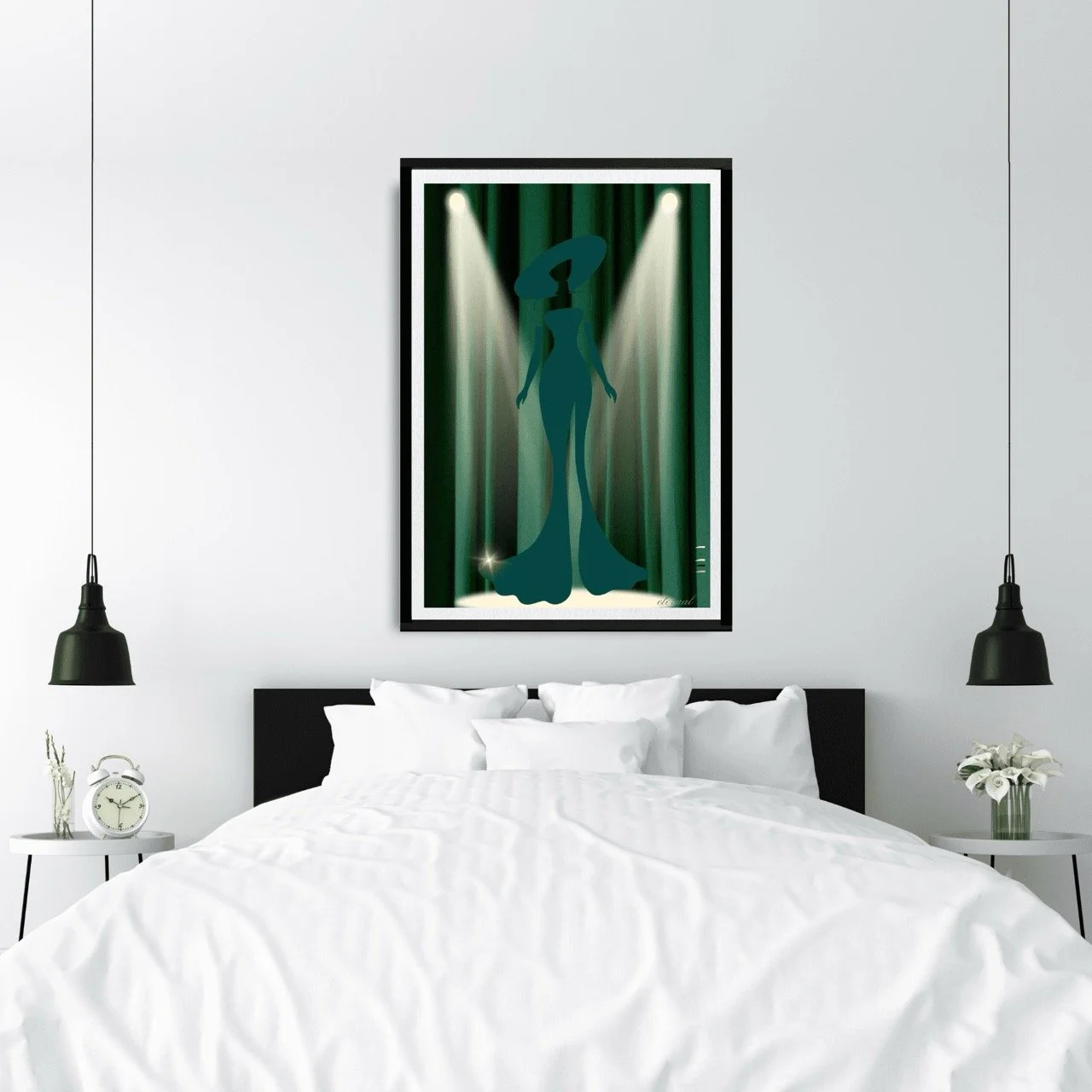 Rainbow Stage Icon in Gree Art Print - Sydney Artist, Eternal Art Prints - Eternal Art & Design