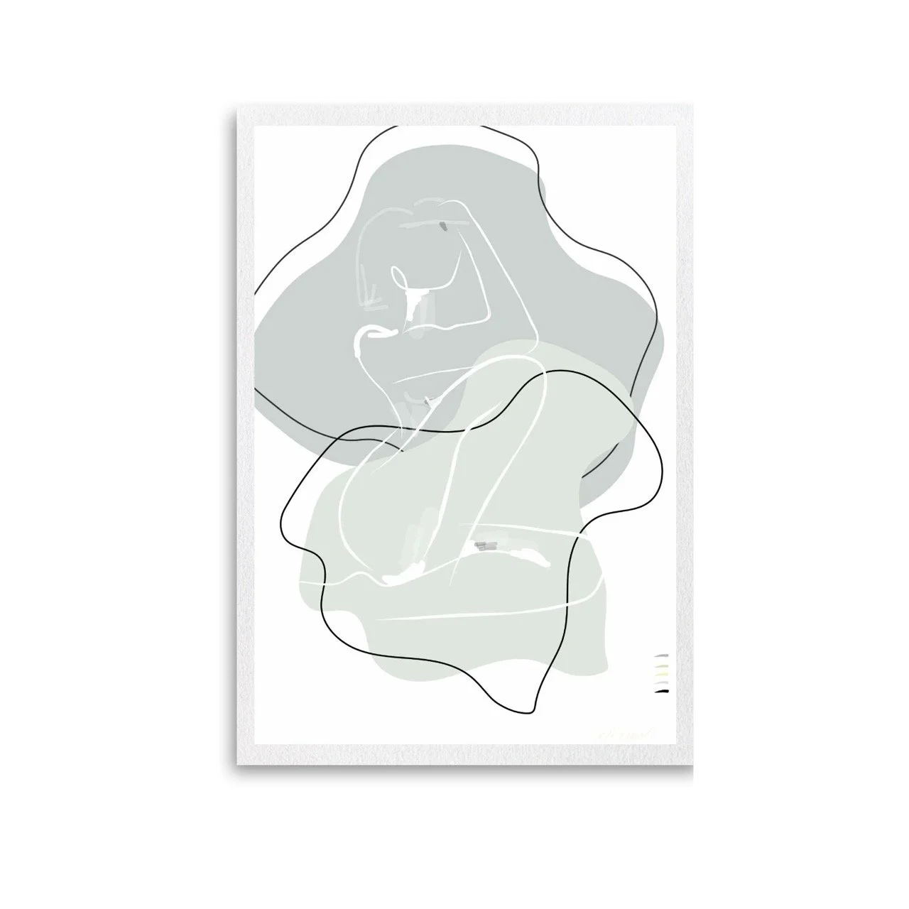 Female Nude Line Drawing Minimalist Wall Art Print, Sydney Artist - Eternal Art Prints - Eternal Art & Design