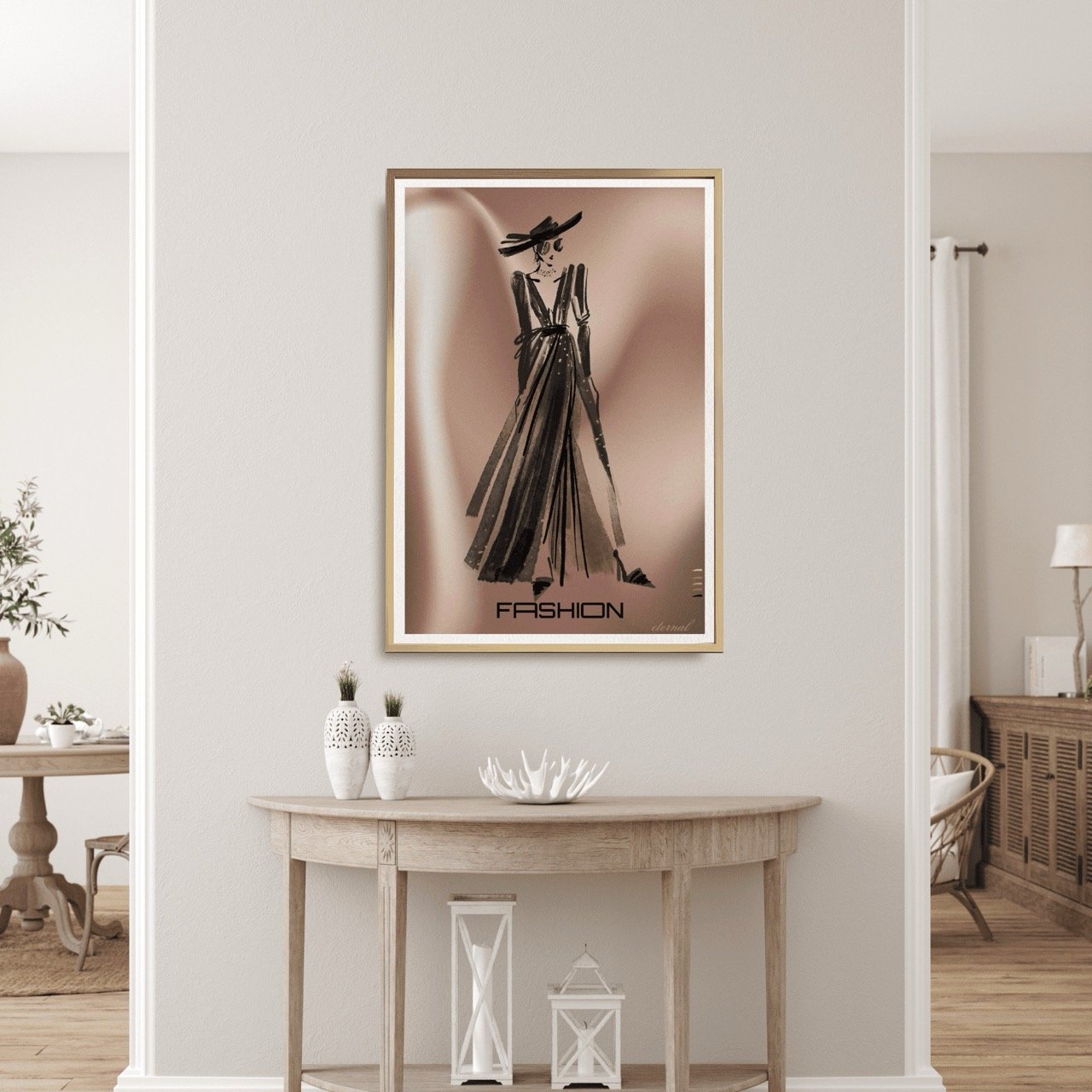 Fashion Stylist Female Silhouette Runway Print 1 - Sydney Artist, Eternal Art Prints - Eternal Art & Design