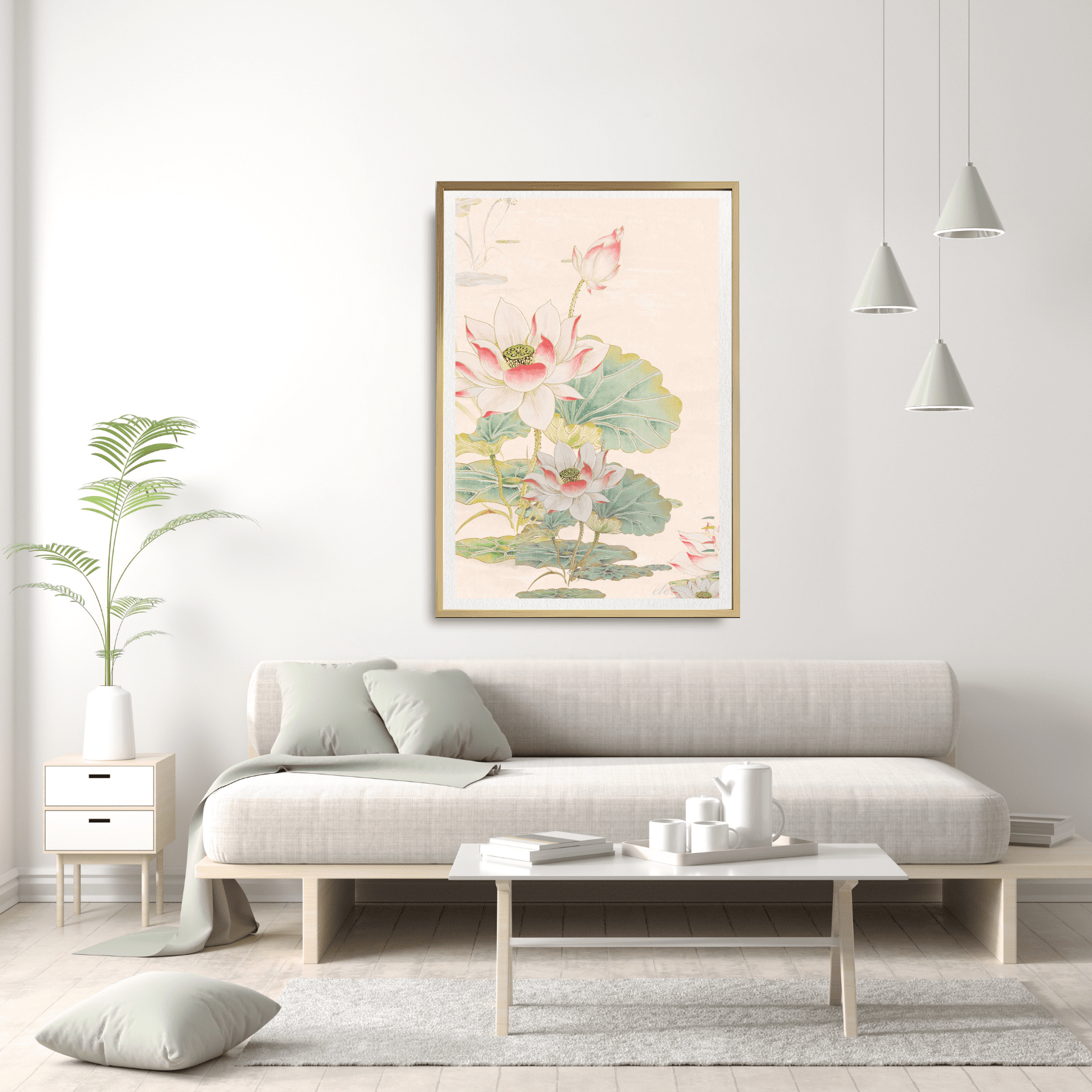 Floral Botanicals in Pink Wall Art Print, Eternal Art Prints - Eternal Art & Design