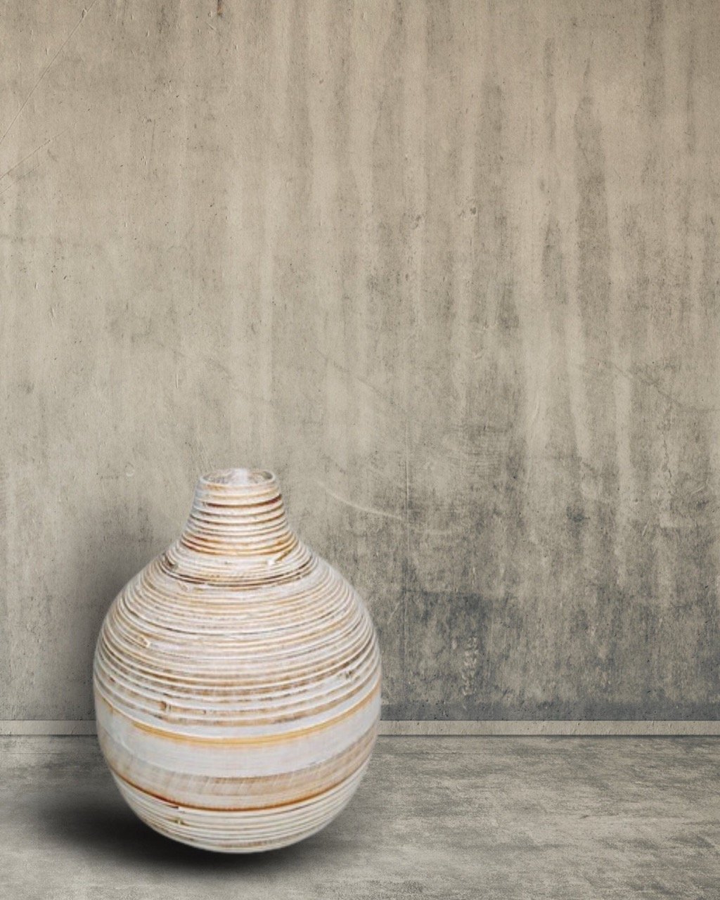 Eco-friendly Teardrop Bamboo Vase - Sustainable Modern Home Decor (25cm) - Eternal Art & Design Sydney - Eternal Art & Design