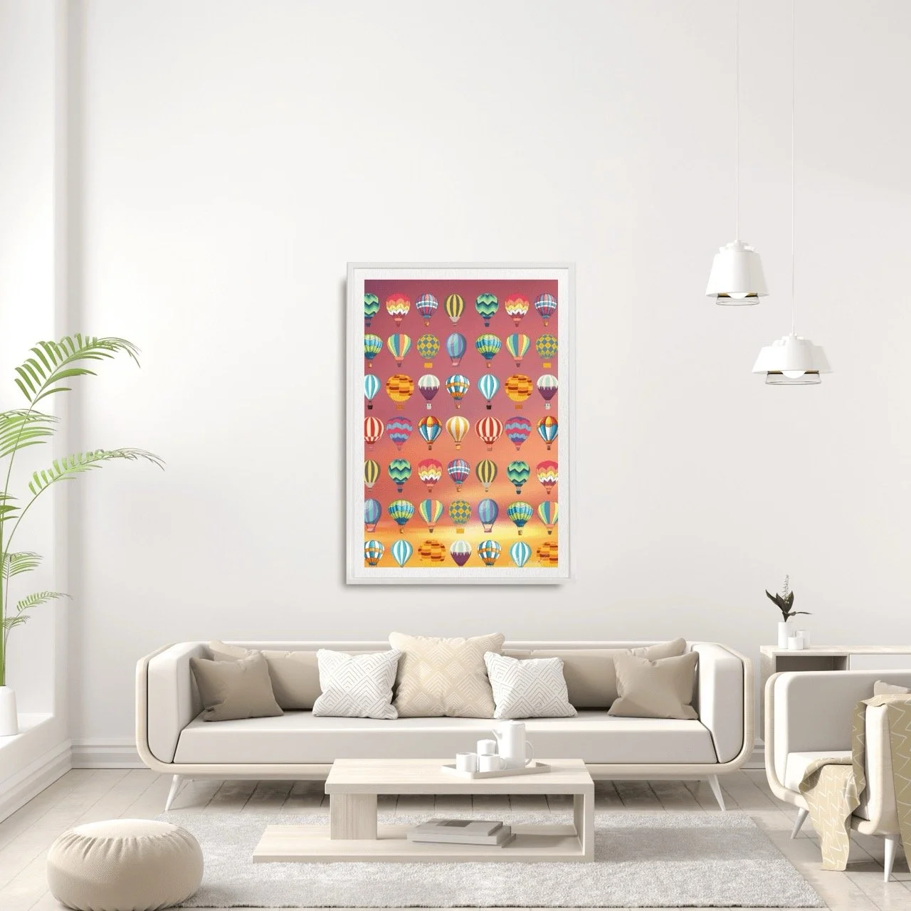 Sunset Balloon Adventure Art Print - Sydney Artist, Eternal Art Prints - Eternal Art & Design