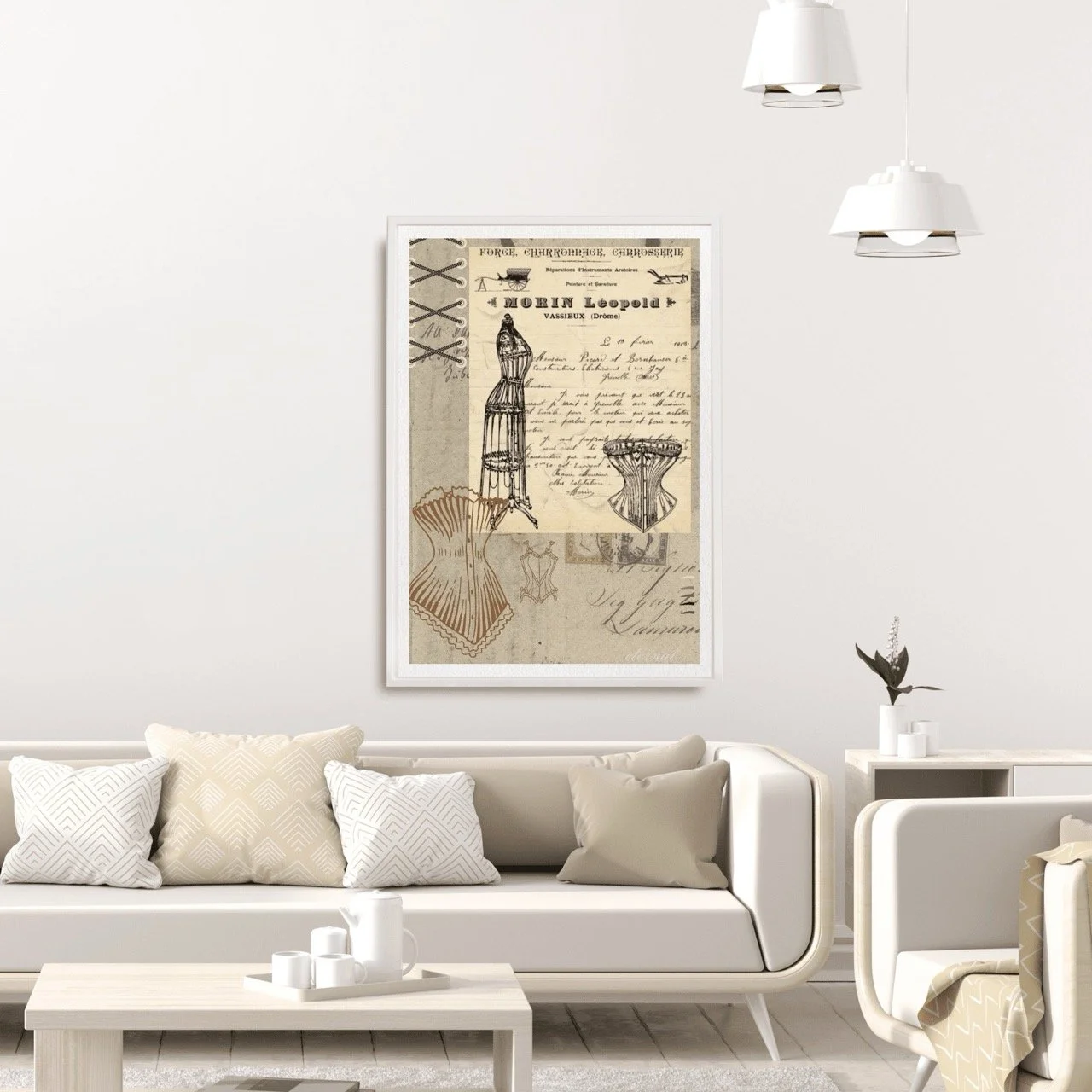 Vintage Corsetry Wall Art Print , Eternal Art Prints - Eternal Art & Design