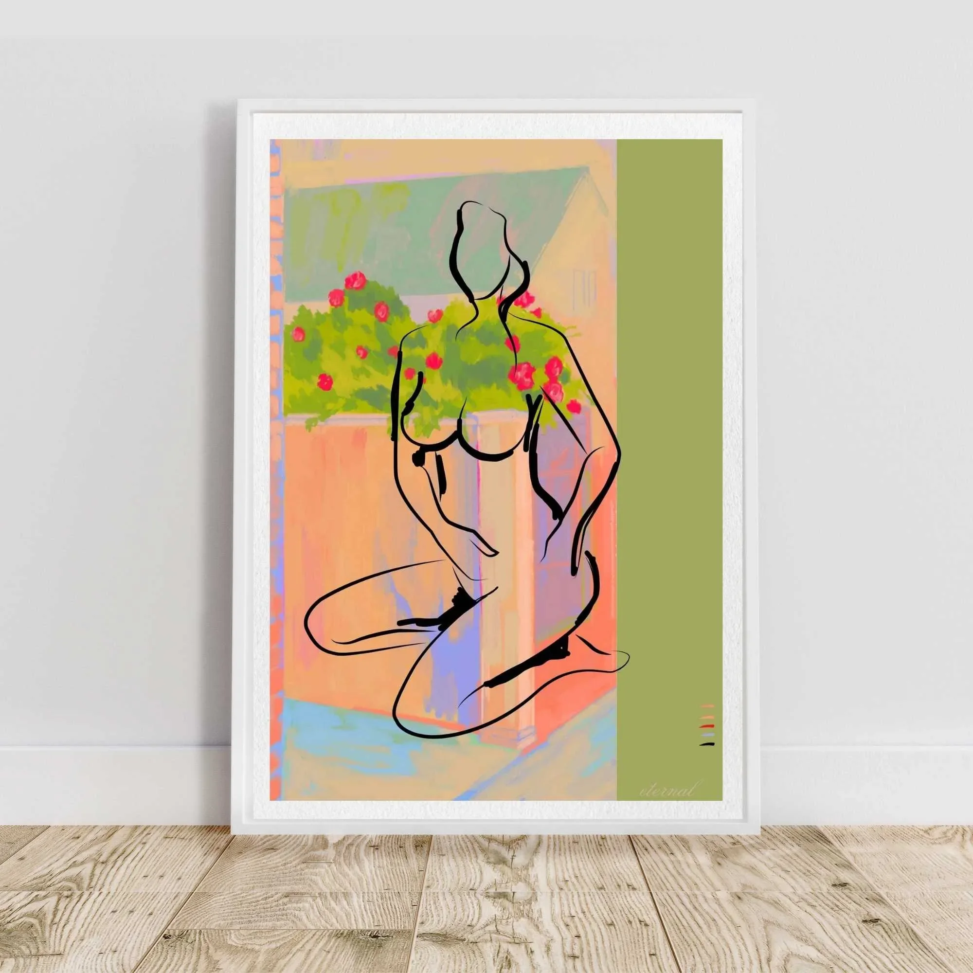 white framed nude sketch N10011 cnr_converted.webp