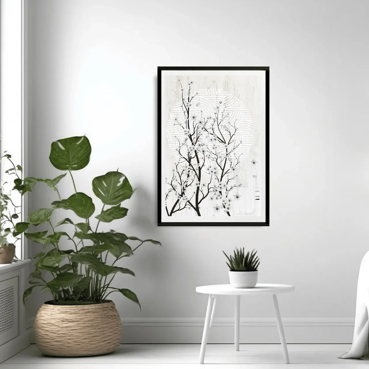 black framed oriental print. I10004 (3) Large_converted.webp